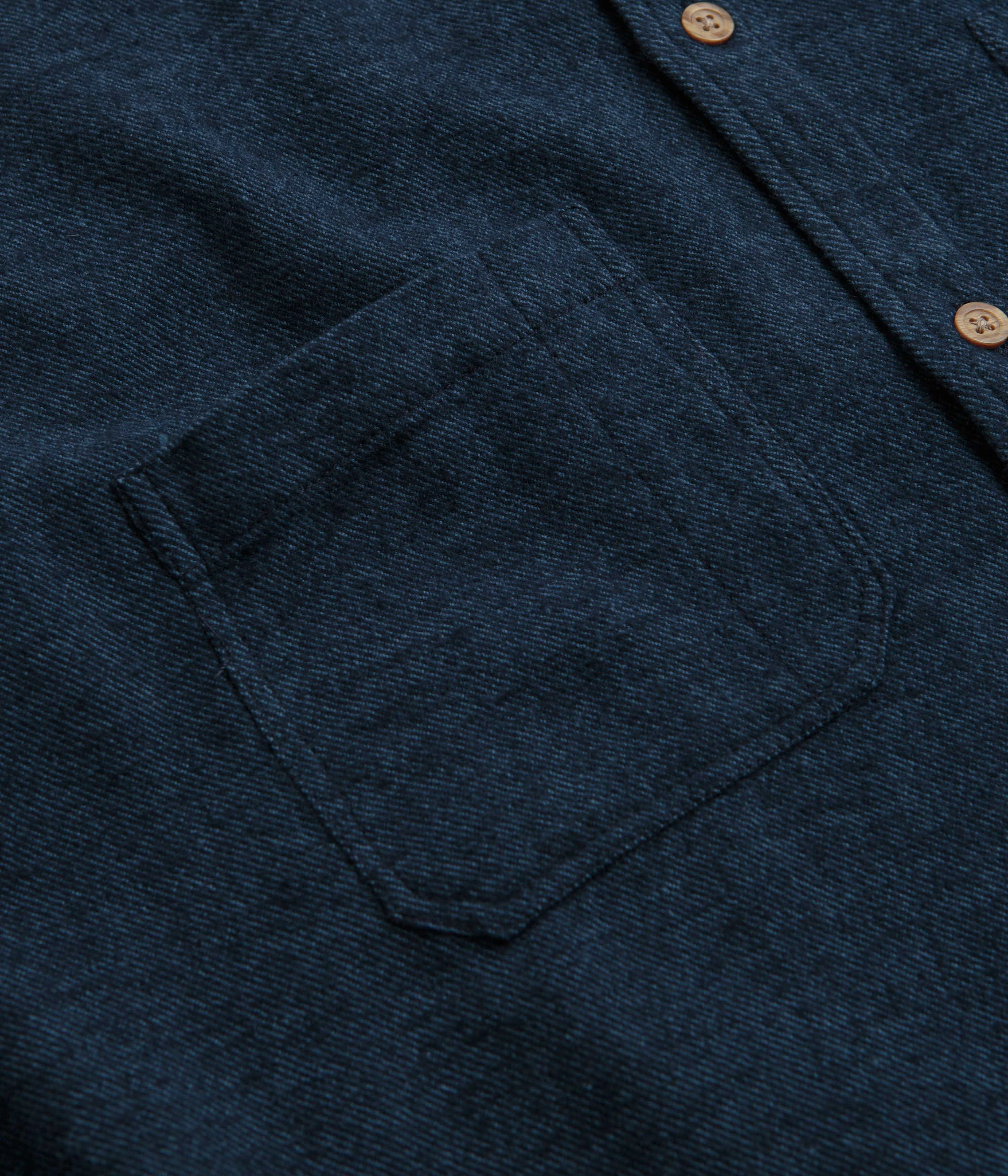 Plus Size Fit Mollusk Builder Shirt - True Blue