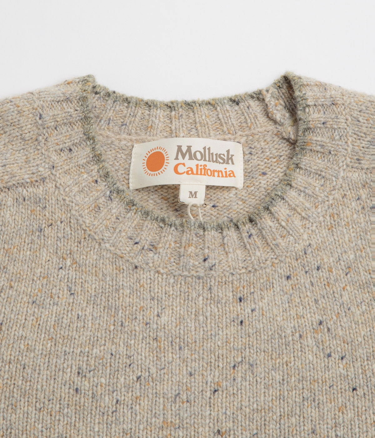 team wear casual party Mollusk Cambridge Sweatshirt - Oatmeal Tipped