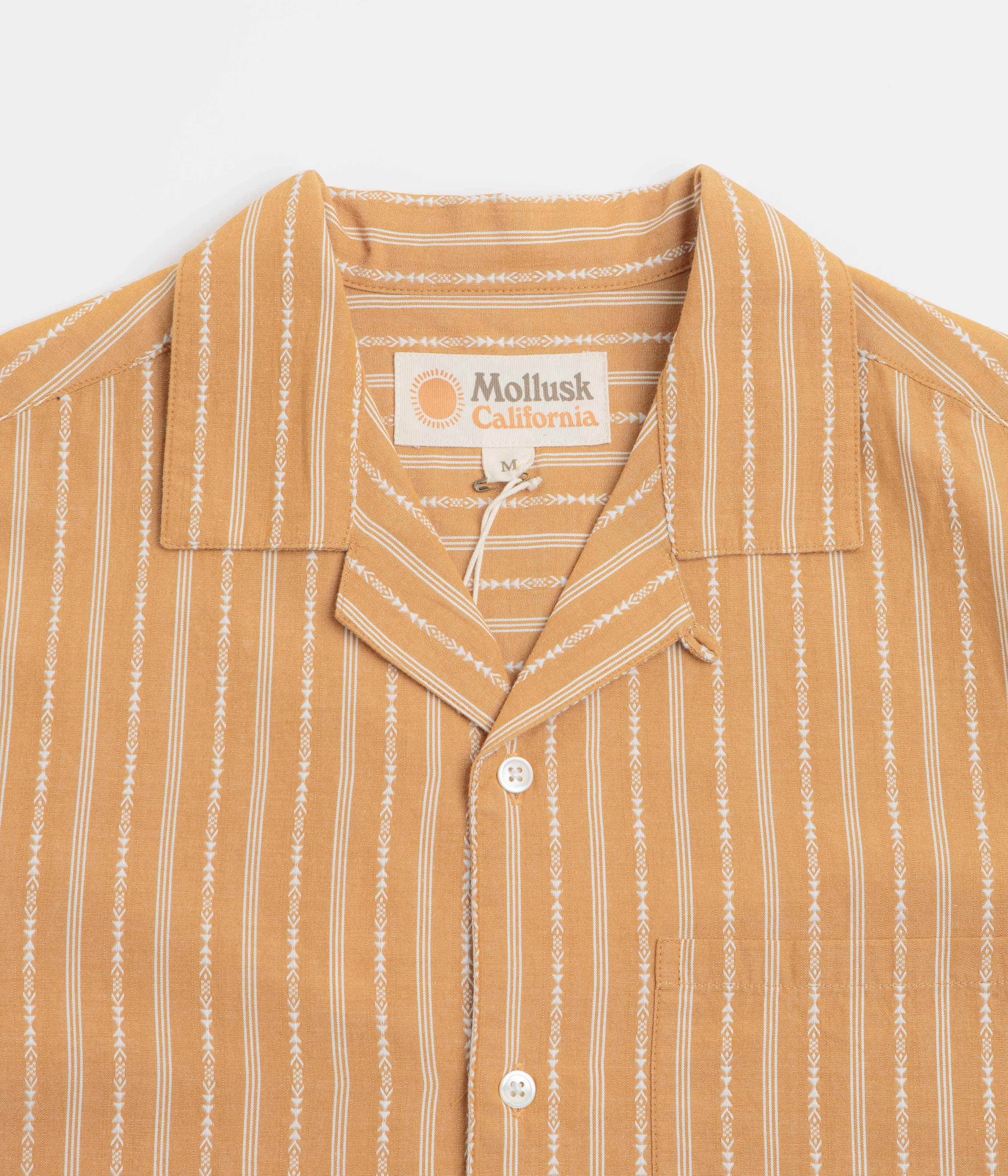 Dynamic Design Non Iron Mollusk Cosmo Shirt - Mustard Dobby