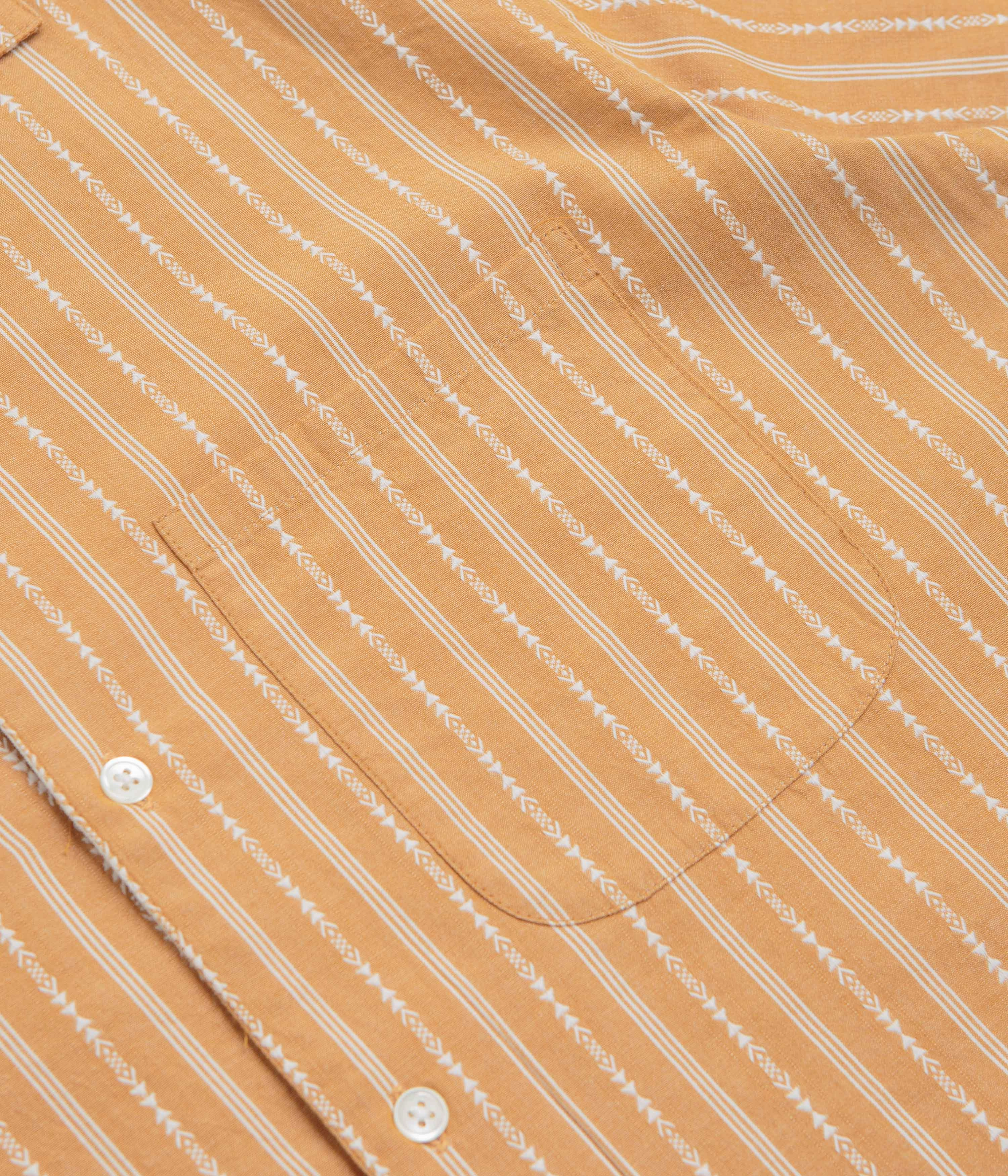 Chic Design Fashion staples Mollusk Cosmo Shirt - Mustard Dobby