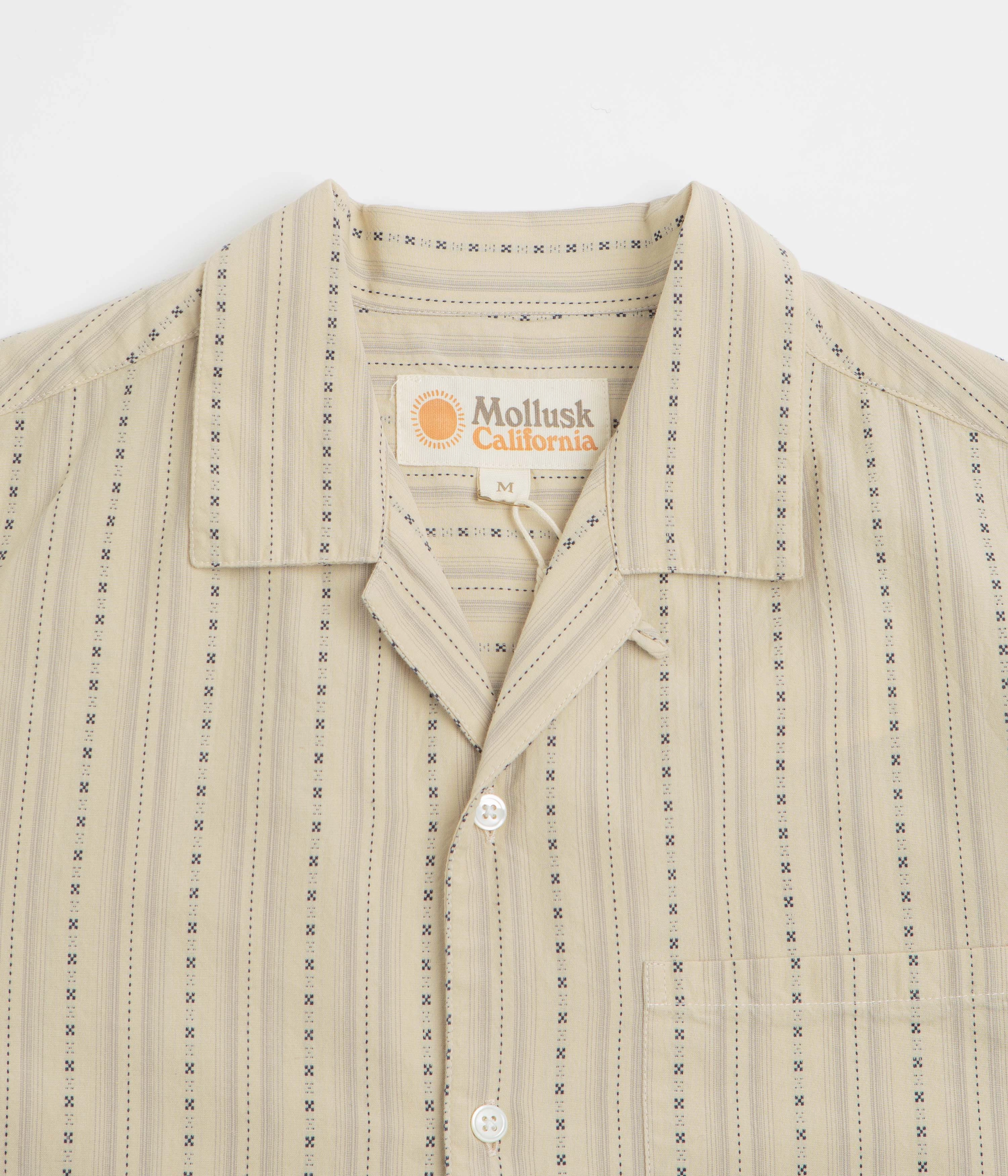 Mollusk Cosmo Shirt - Natural Dobby Minimalist Aesthetic
