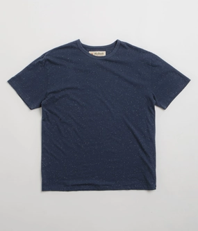 Mollusk Cosmos T-Shirt - Navy Indigo Christmas No Fade Technology