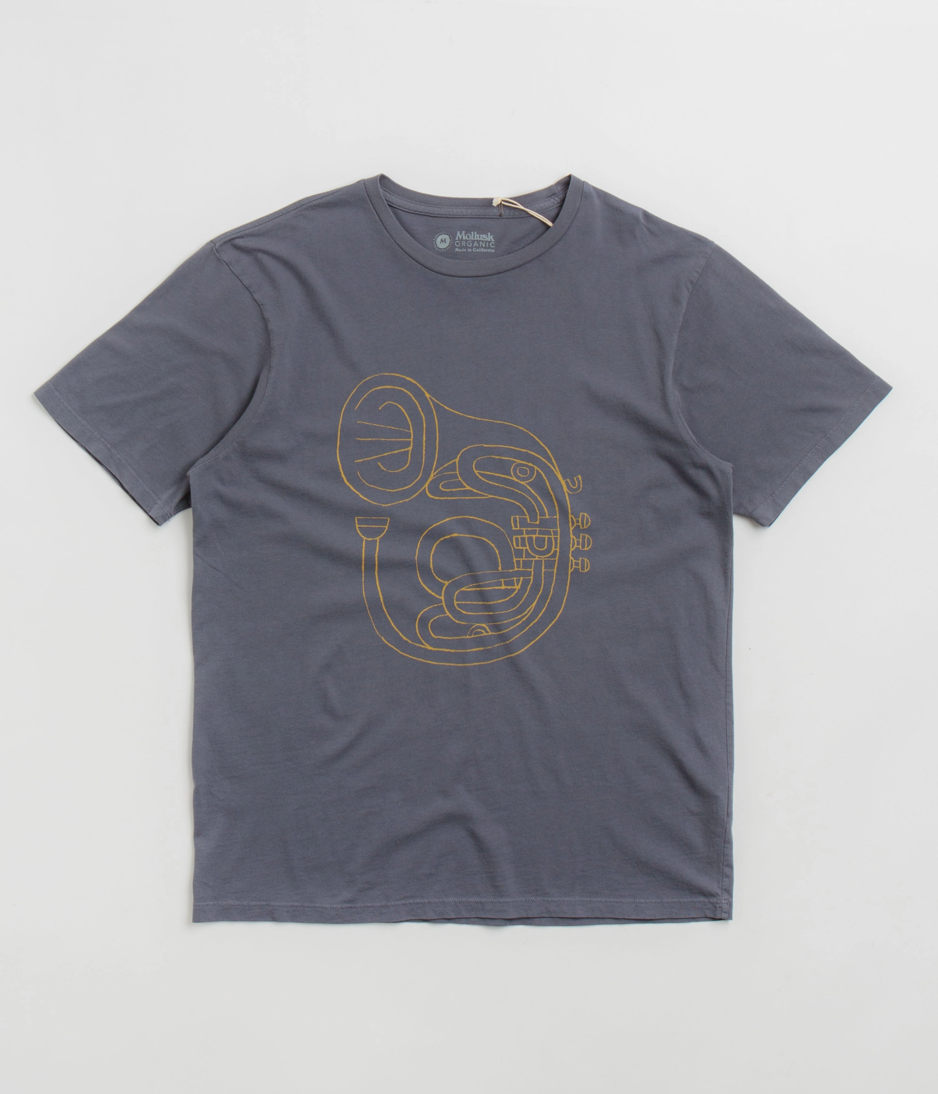 Mollusk Horny Horn T-Shirt - Faded Navy Retro