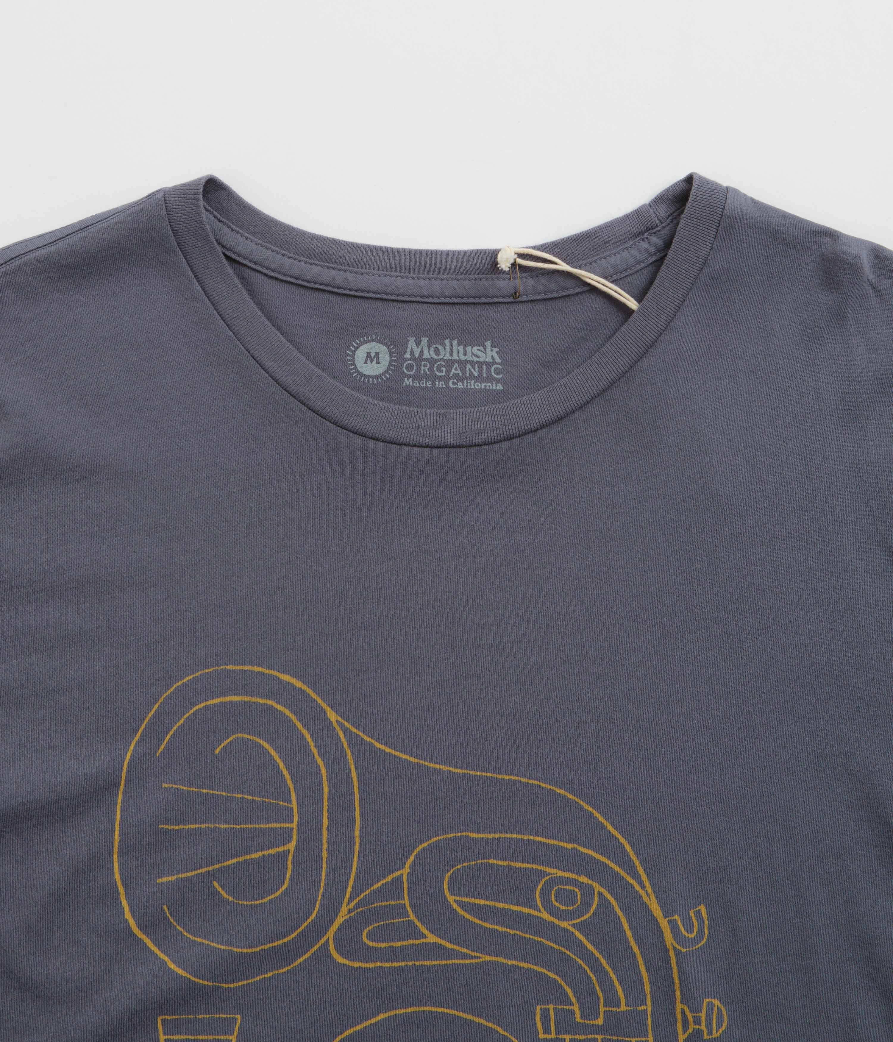 Indoor Comfort Mollusk Horny Horn T-Shirt - Faded Navy