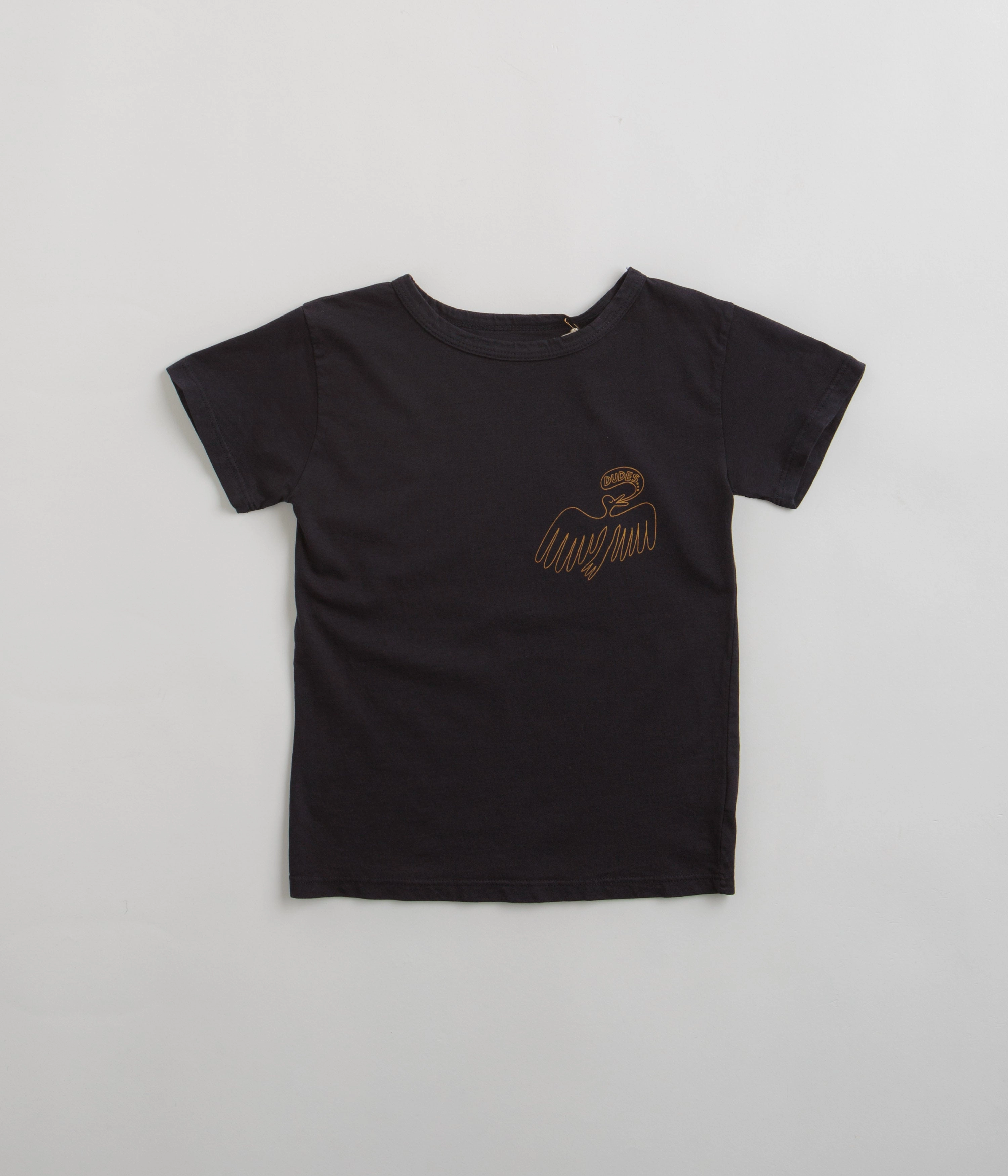 Chic Mollusk Kids Dude Yes T-Shirt - Black Indigo