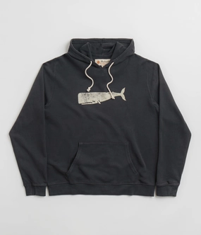 Raglan Sleeve Construction Mollusk Olde Whale Hoodie - Navy