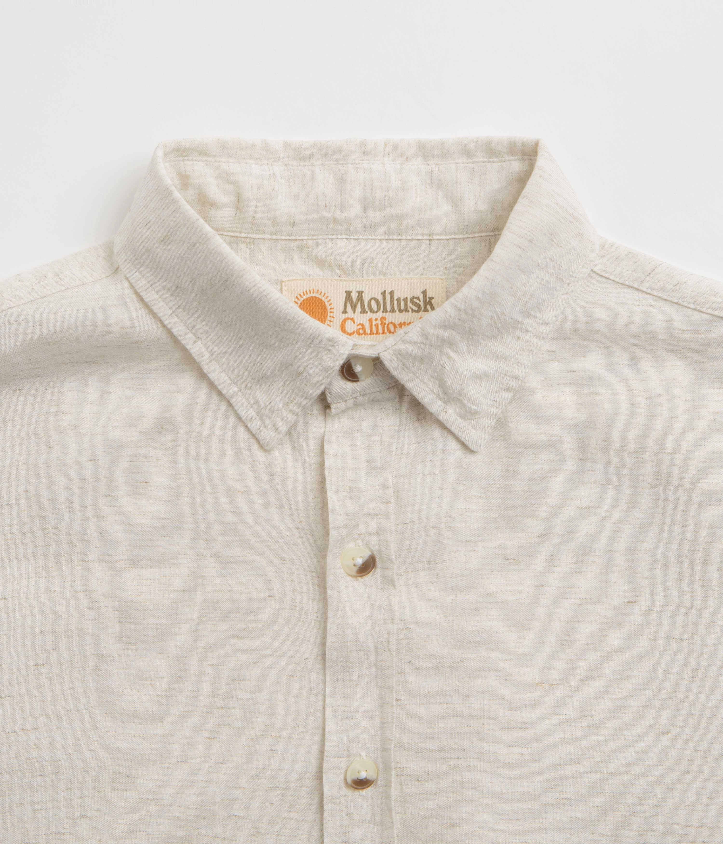 Mollusk Summer Shirt - Natural Chambray Contemporary Fashion
