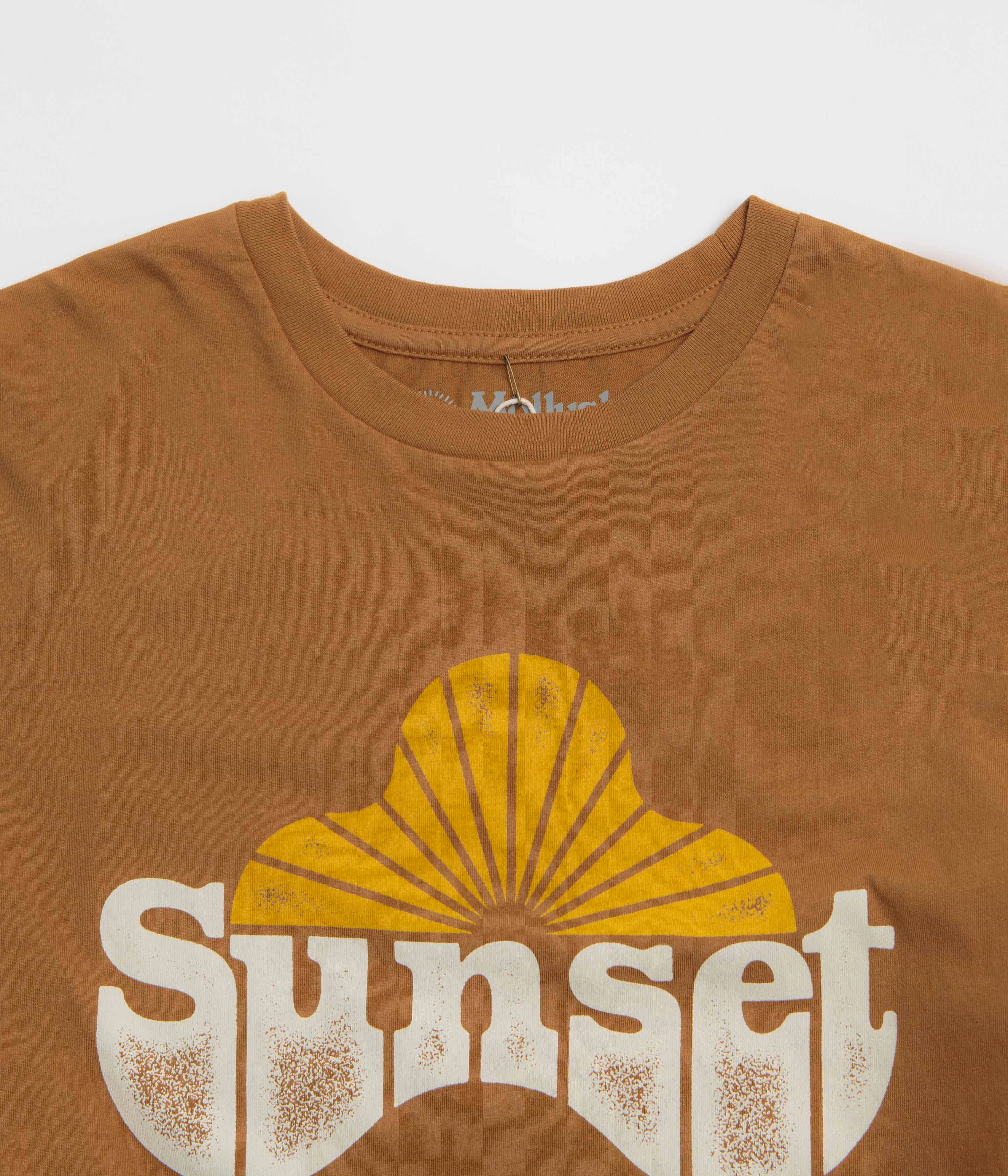 Reinforced Neckline Mollusk Sunset T-Shirt - Almond