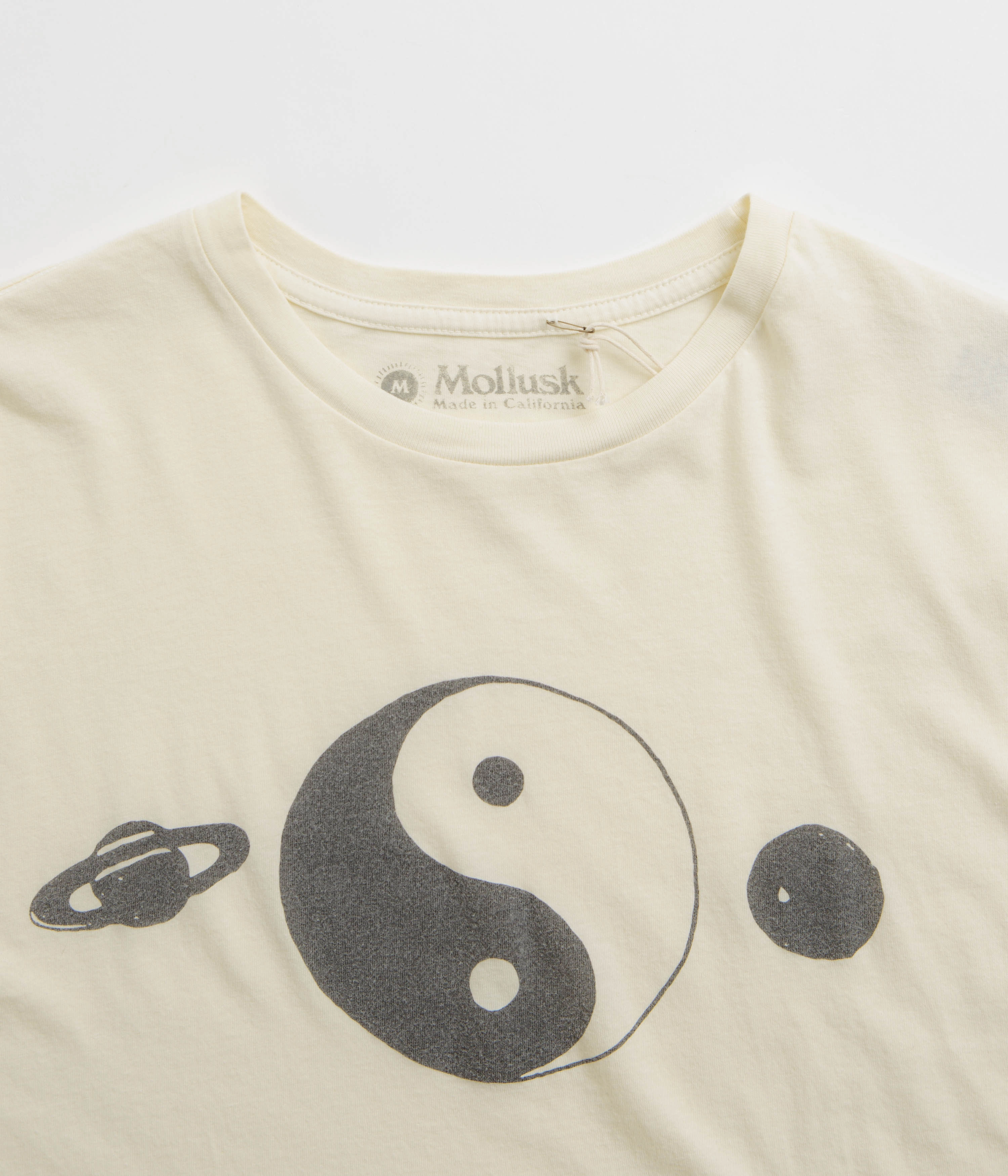 Classic and Comfy Breathable Yarn Composition Mollusk Super Natural T-Shirt - Super Natural