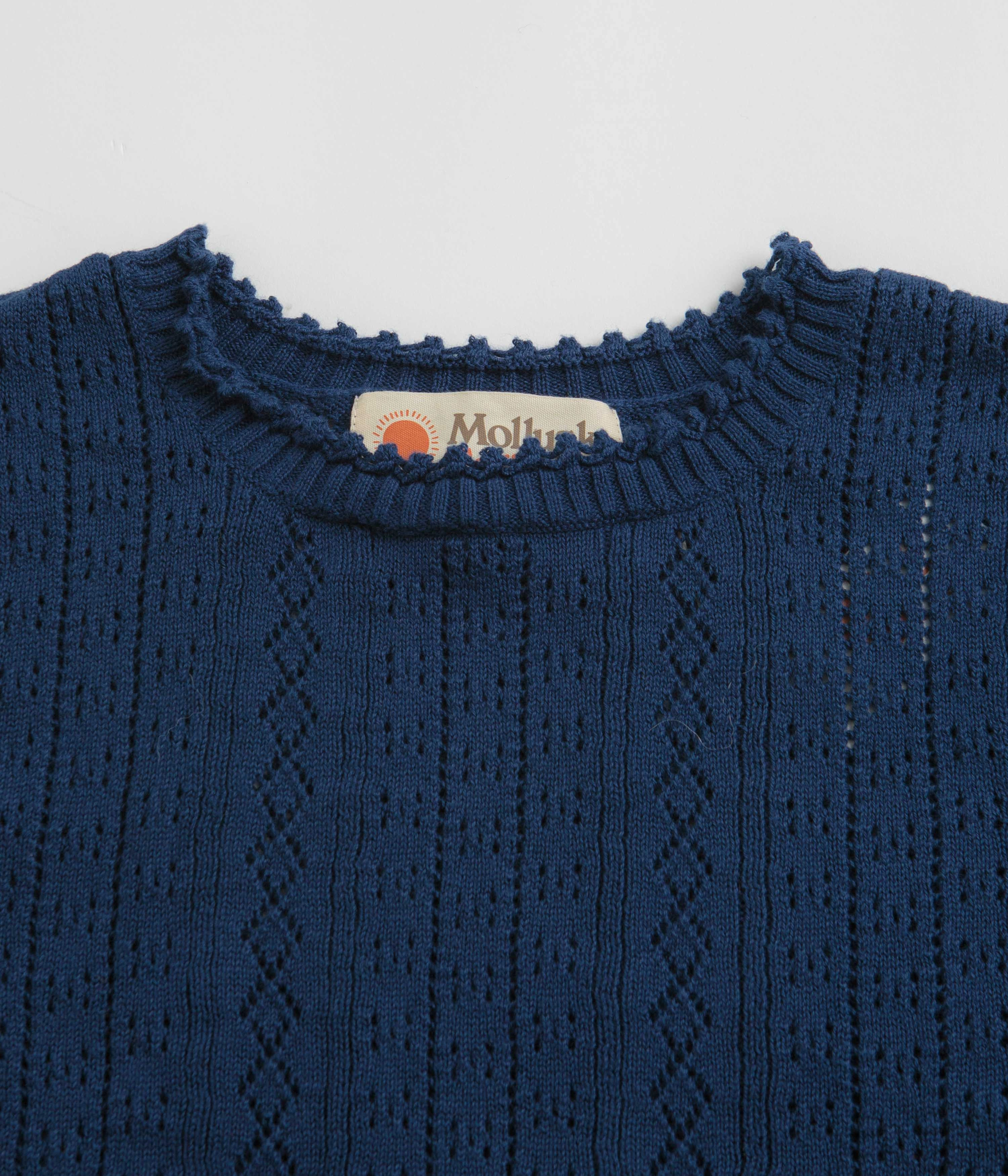 Seasonal Casual Reinforced Shoulder Mollusk Womens Juliette T-Shirt - Navy