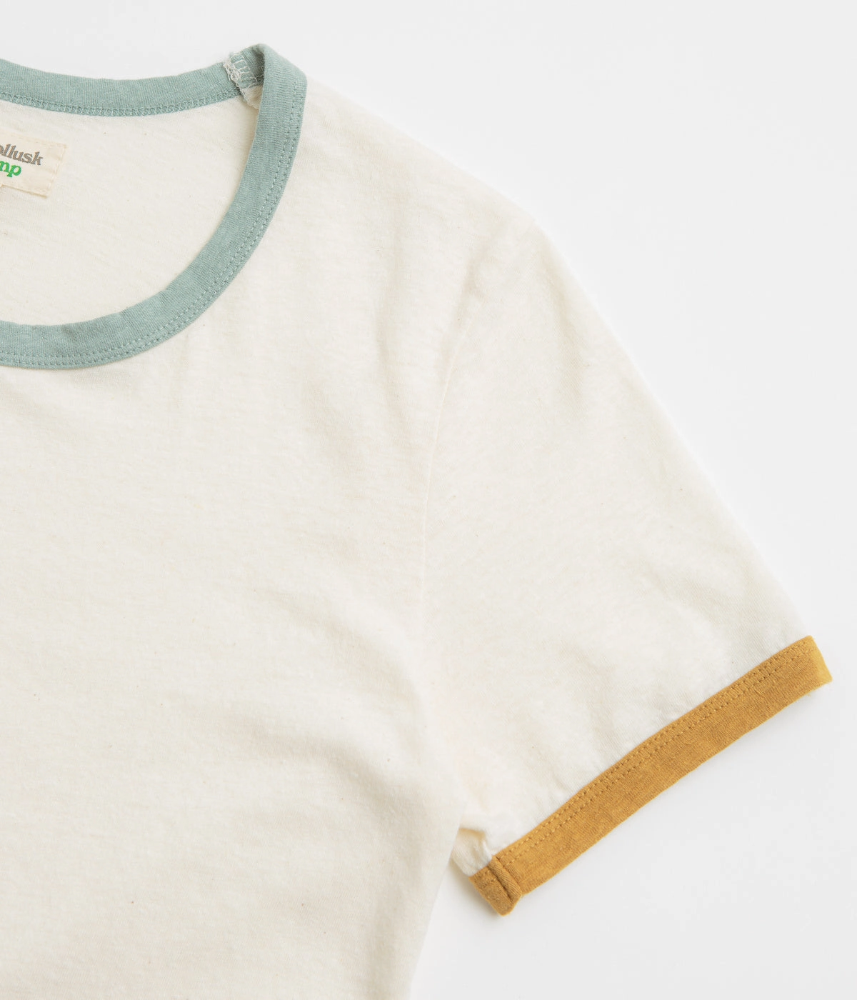 Mollusk Womens Ringer T-Shirt - Super Natural Wrinkle Resistant Cloth Everyday Layer