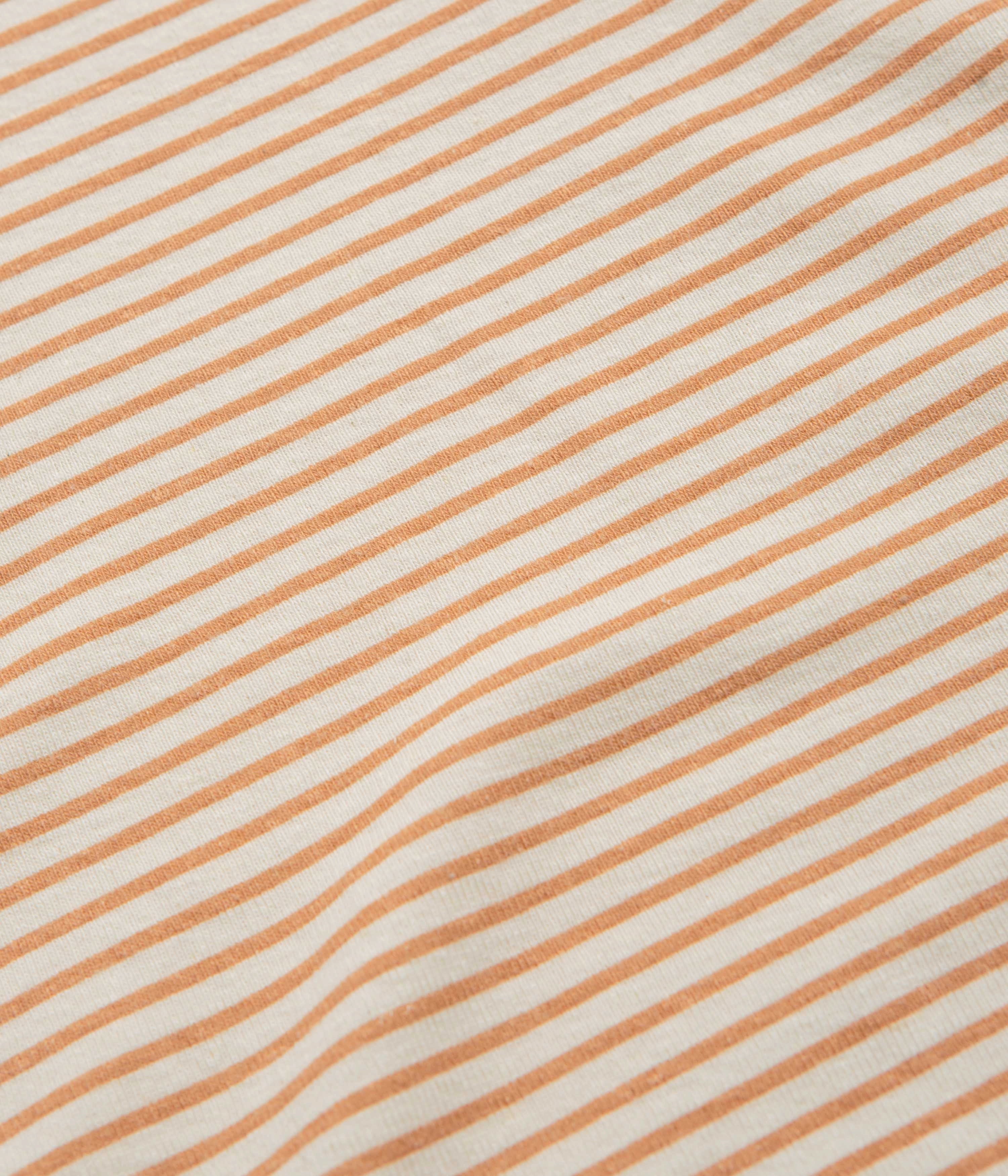 Machine washable Mollusk Womens Scoop Ribsy T-Shirt - Orange Stripe