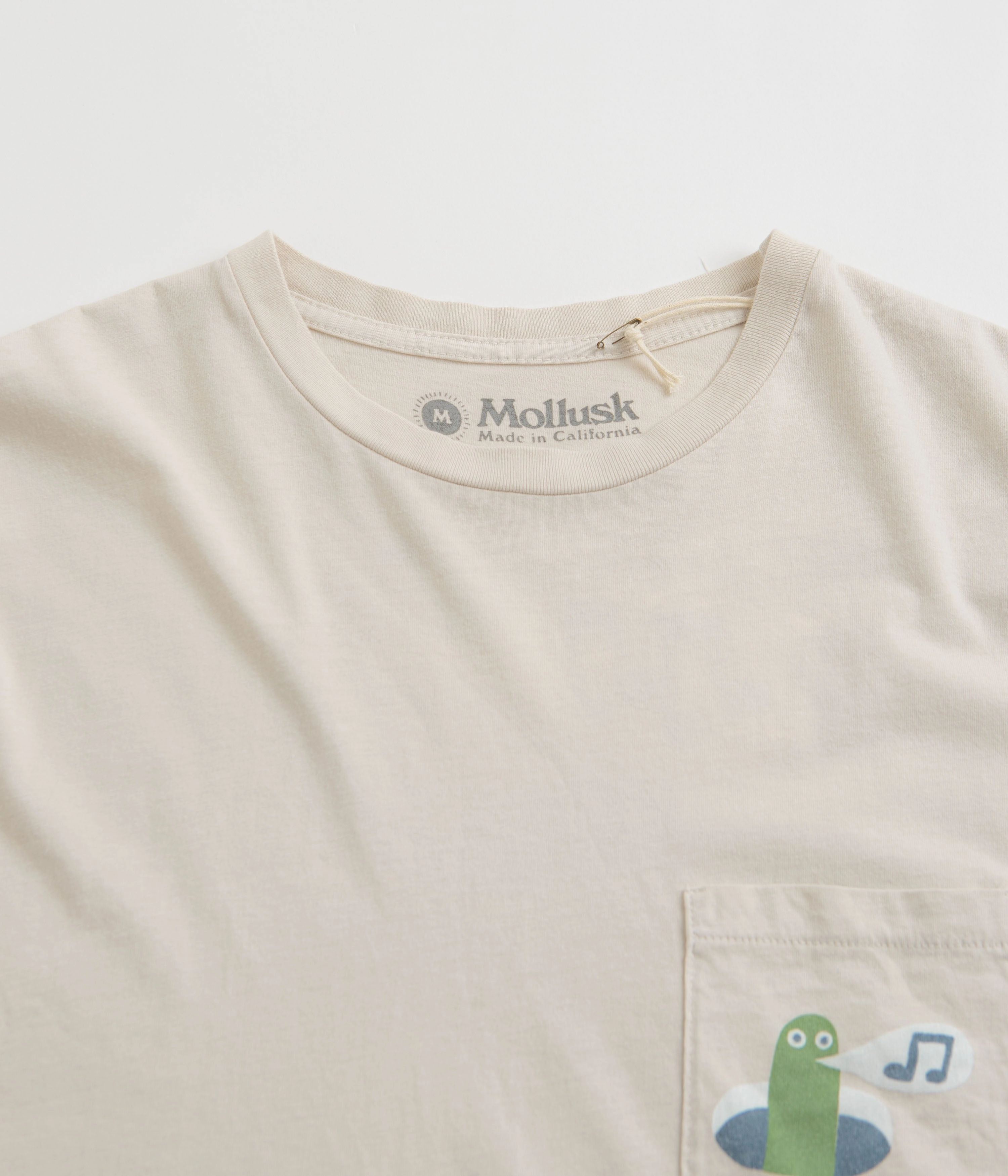 Mollusk Worm T-Shirt - Fog soft look