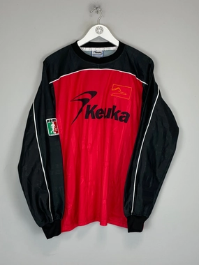 2002/03 CORRECAMINOS #1 GK SHIRT (XL) Flexible Hemline Mesh Panel Ventilation