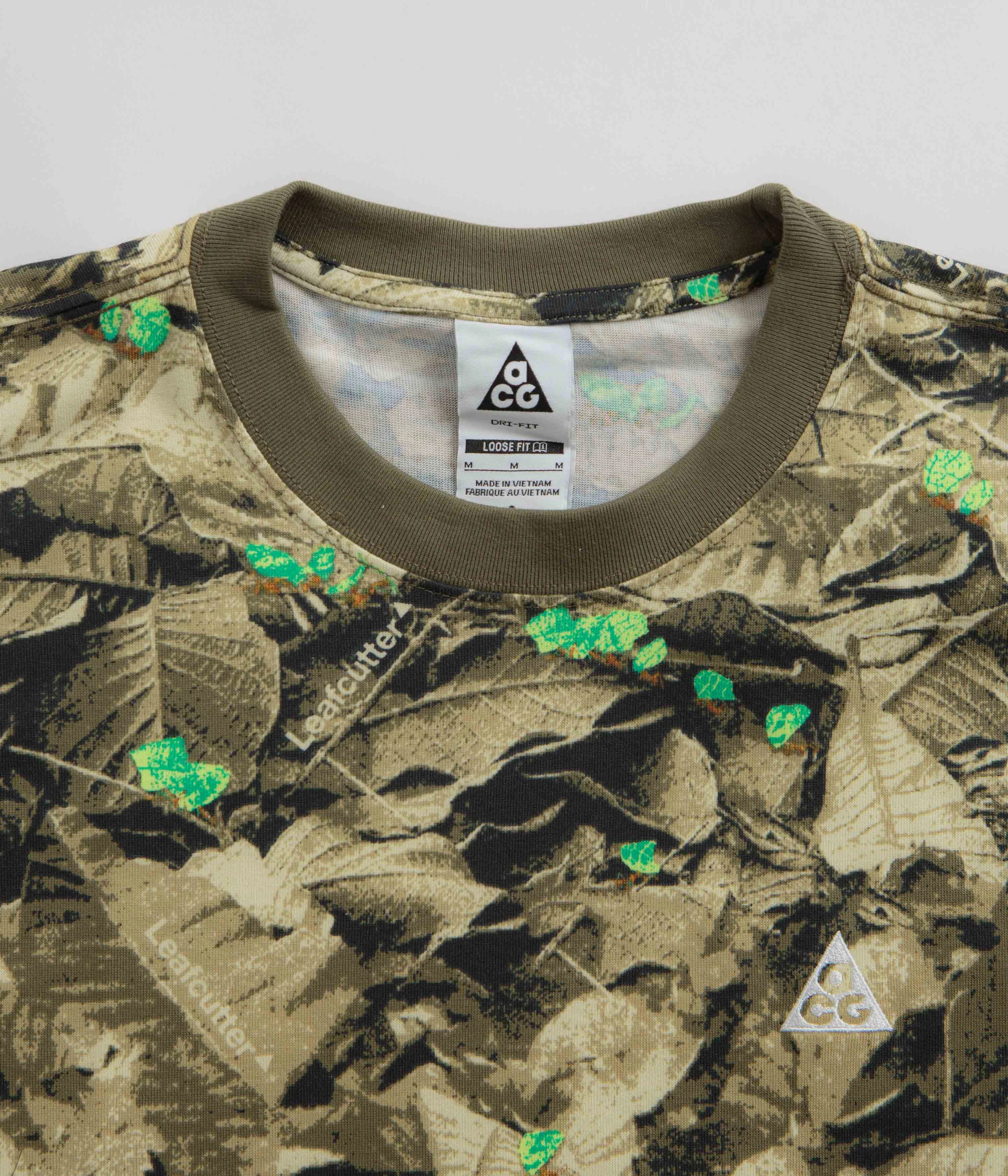 Nike ACG Leafcutter T-Shirt - Medium Olive Outdoor Activity