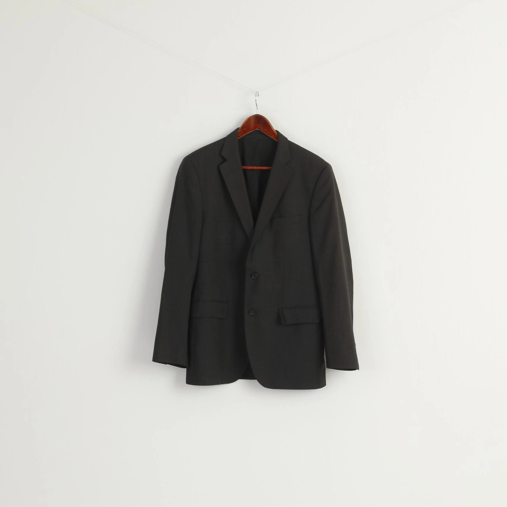 Comfort Fit Silhouette self - treat Hugo Boss Men 48 38  Blazer Charcoal 100% Wool The Jam Single Breasted Jacket