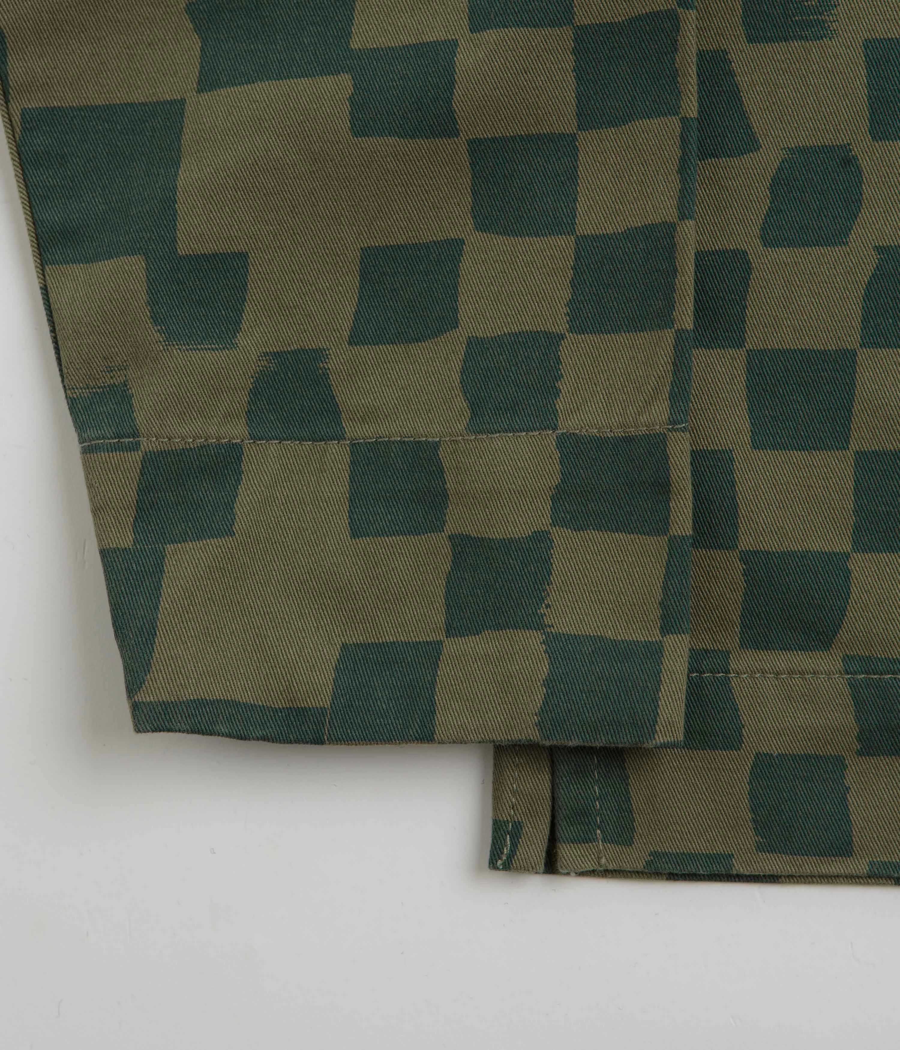 Service Works Drill Printed FOH Jacket - Olive Checker Urban Ease winter season