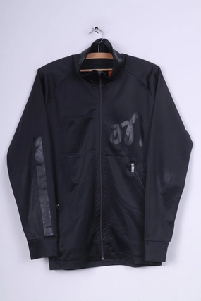 Mouli Mens M Jumper Sweatshirt Dark Grey Full Zipper Sport Casual Wear