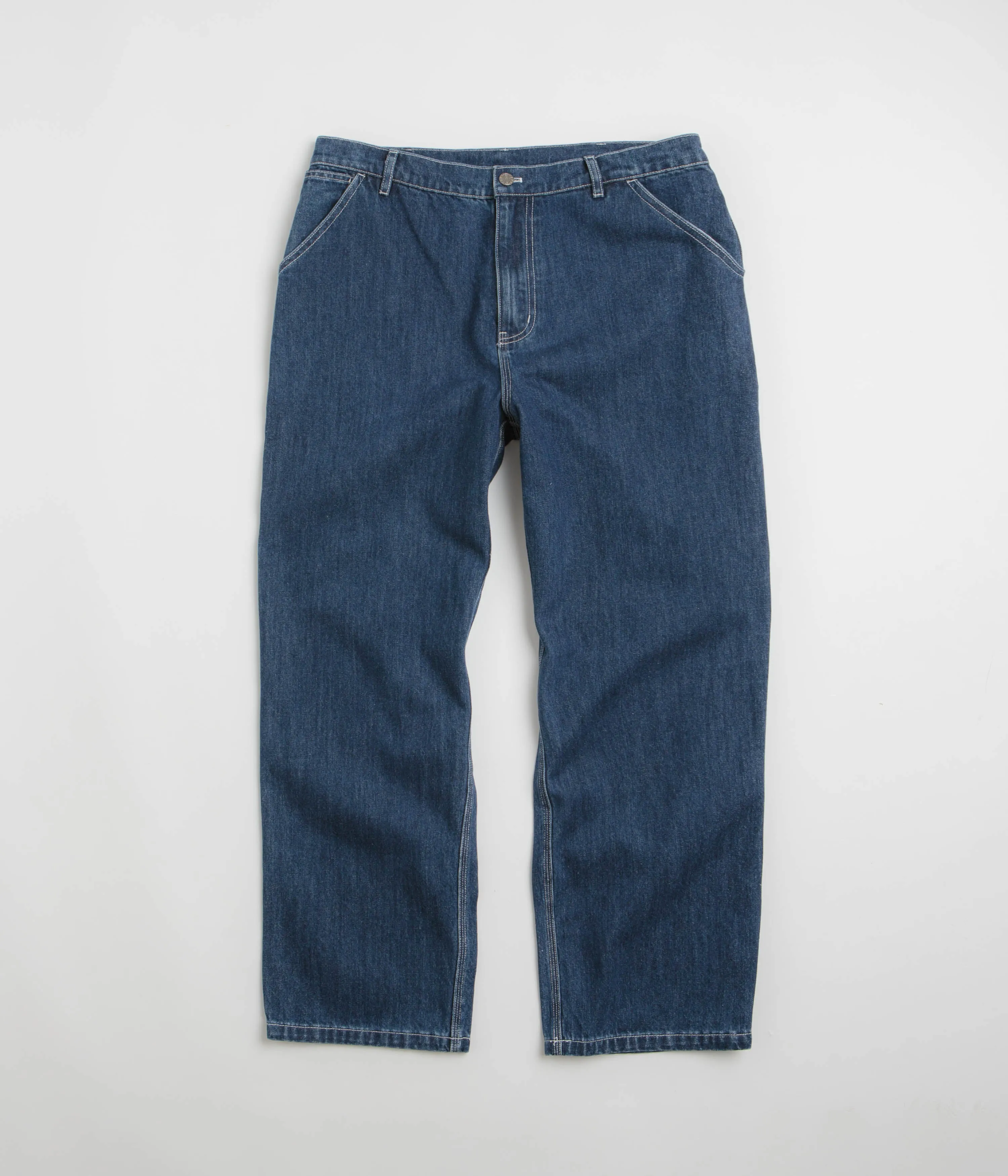 Basic Style Water Resistant Sexhippies Carpenter Jeans - Medium Blue