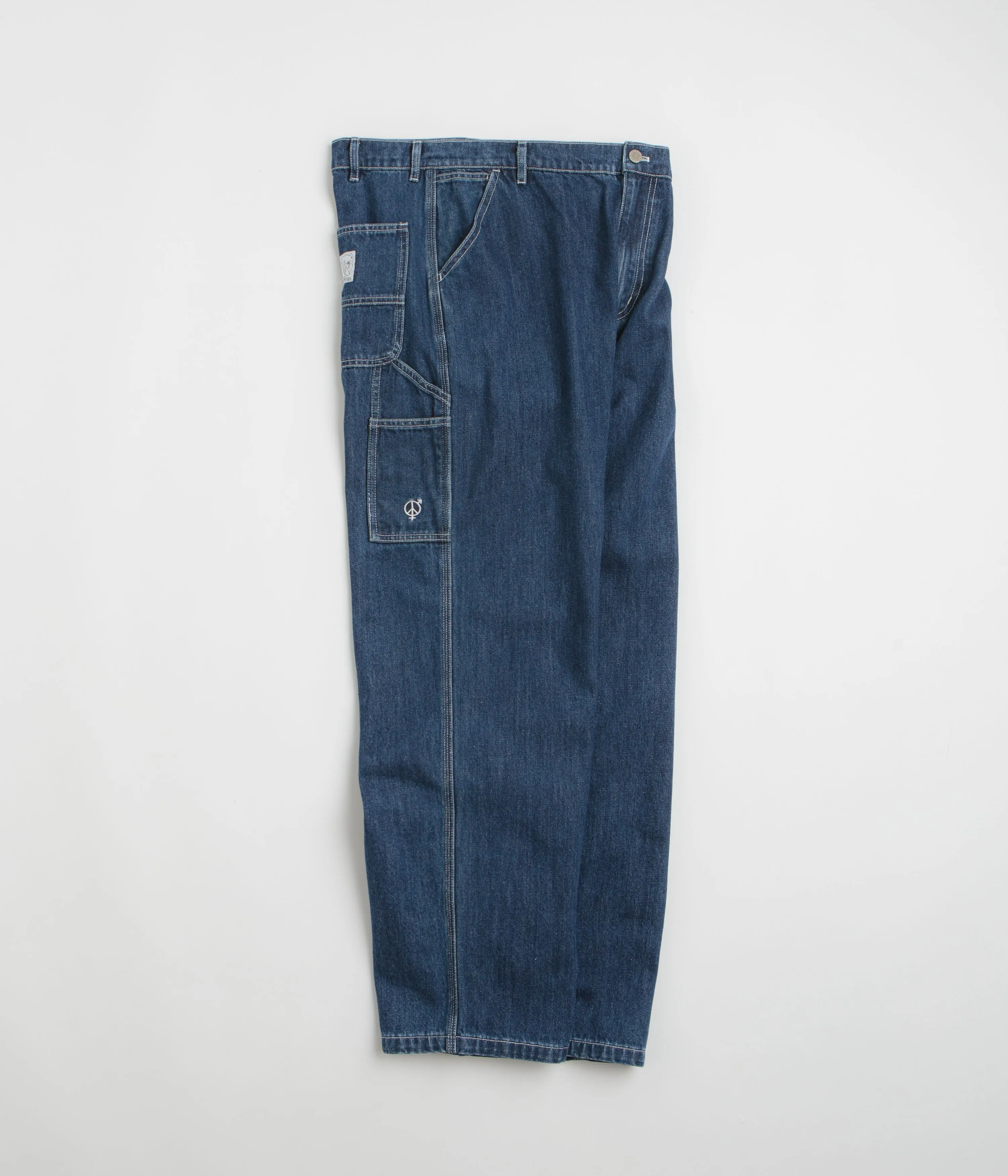 Sexhippies Carpenter Jeans - Medium Blue Utility Look