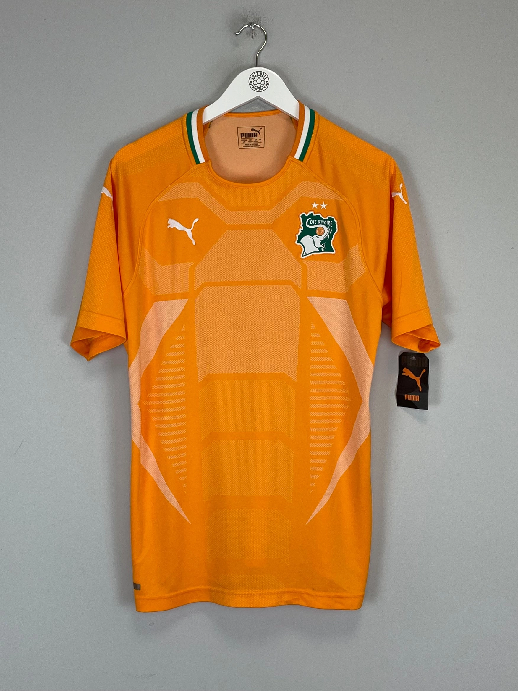 Bold Graphics Breathable Sportswear Fabric 2018/19 IVORY COAST *BNWT* HOME SHIRT (L) PUMA