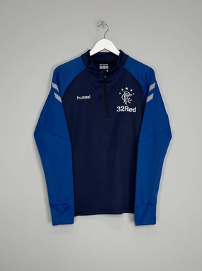 Customizable Options BondedSeamlessConstruction 2018/19 RANGERS 1/4 ZIP TRAINING TOP (M) HUMMEL