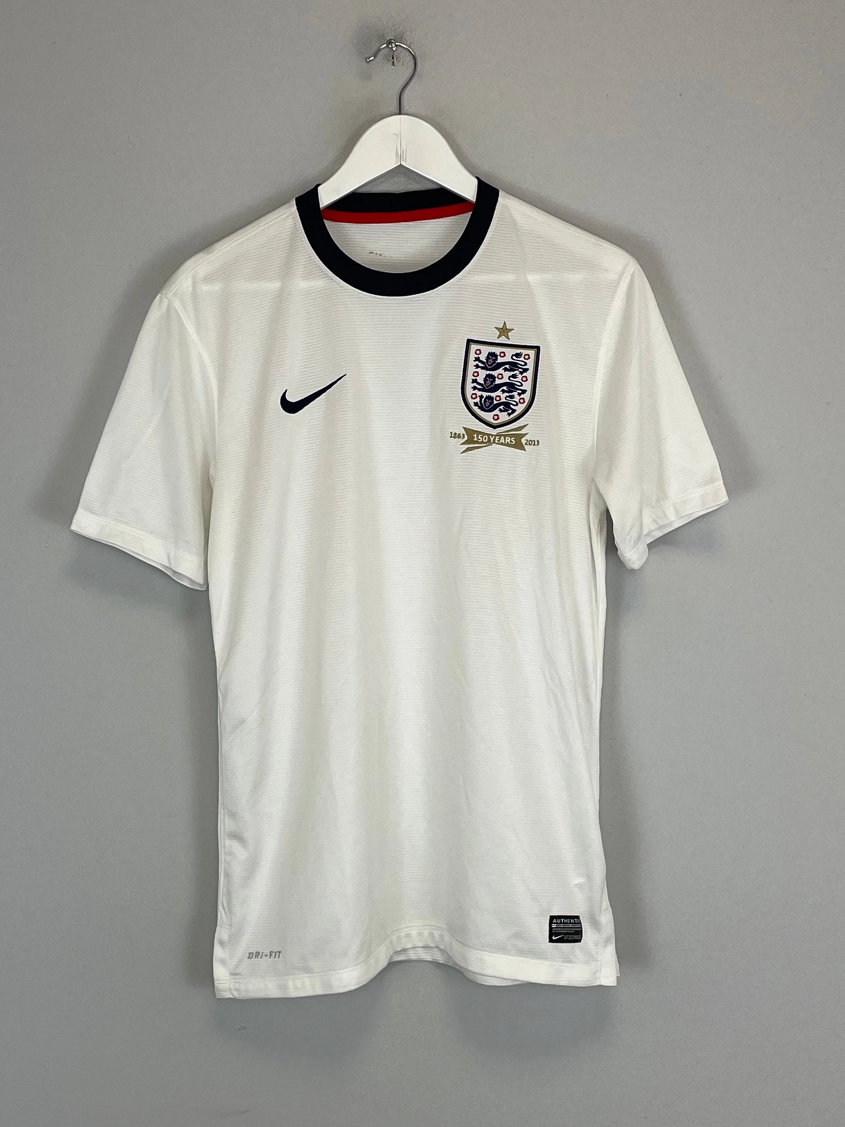 Anti Pilling Fabric Directional Vent Patterns 2013 ENGLAND *150 YEAR* HOME SHIRT (M) NIKE