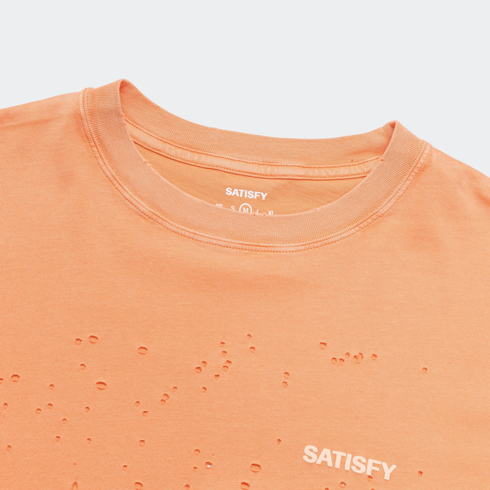 Trendy Fashion MothTech Logo T-Shirt - Aged Dusty Orange