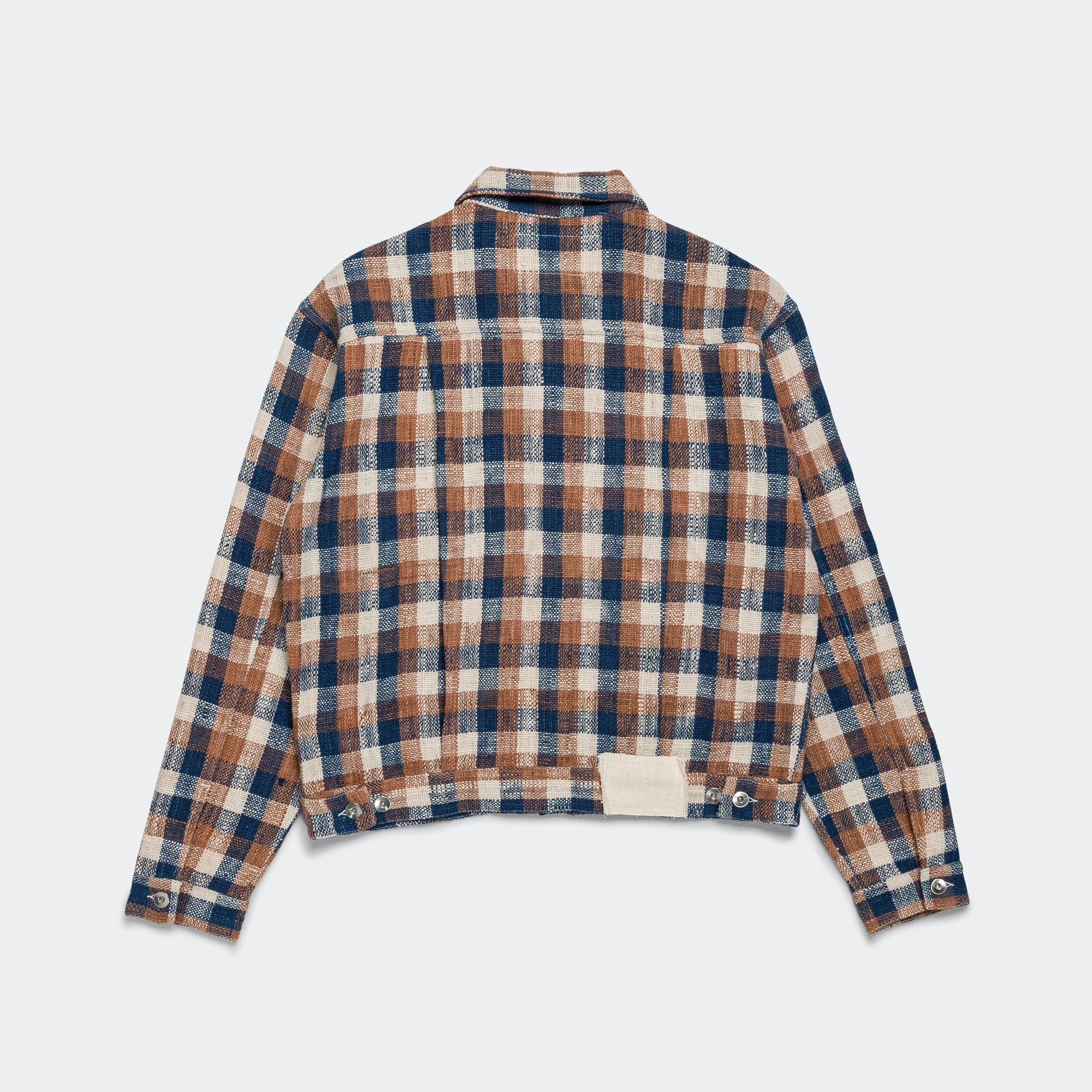 Tuesday Jacket - Hand Woven Barn Check HiddenPockets