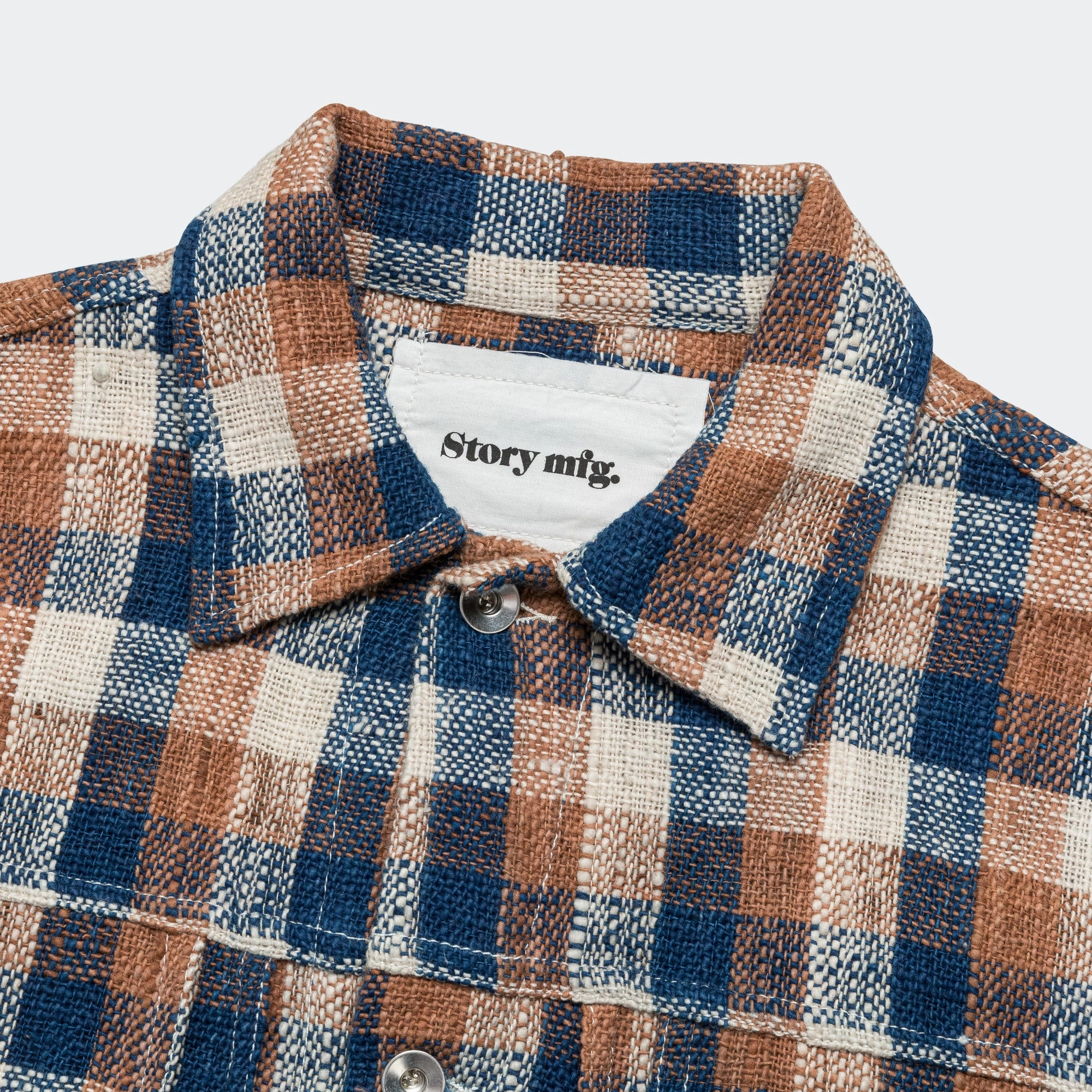 Ergonomic Articulation Oversized Fit Tuesday Jacket - Hand Woven Barn Check