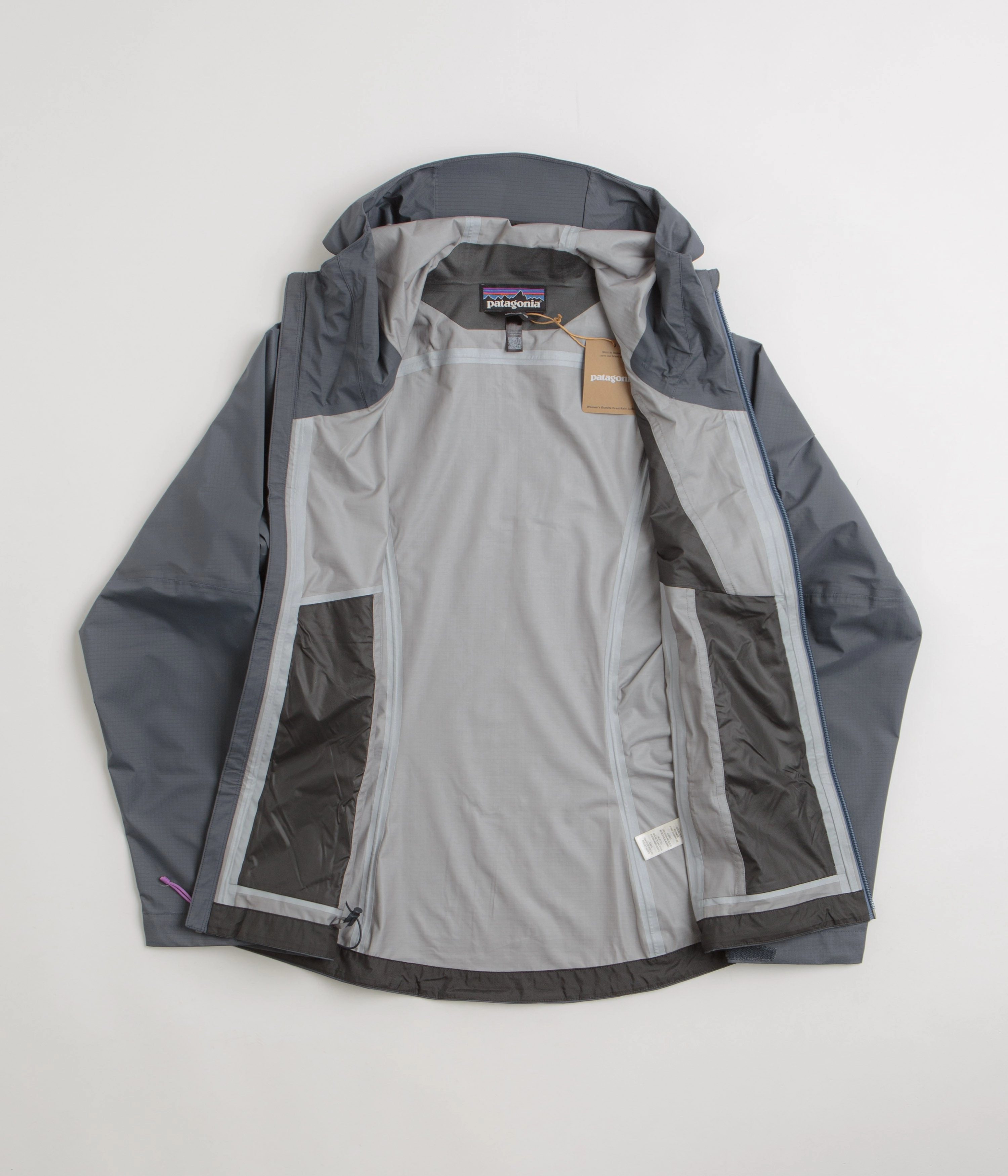 Patience Heal Patagonia Womens Granite Crest Rain Jacket - Smolder Blue