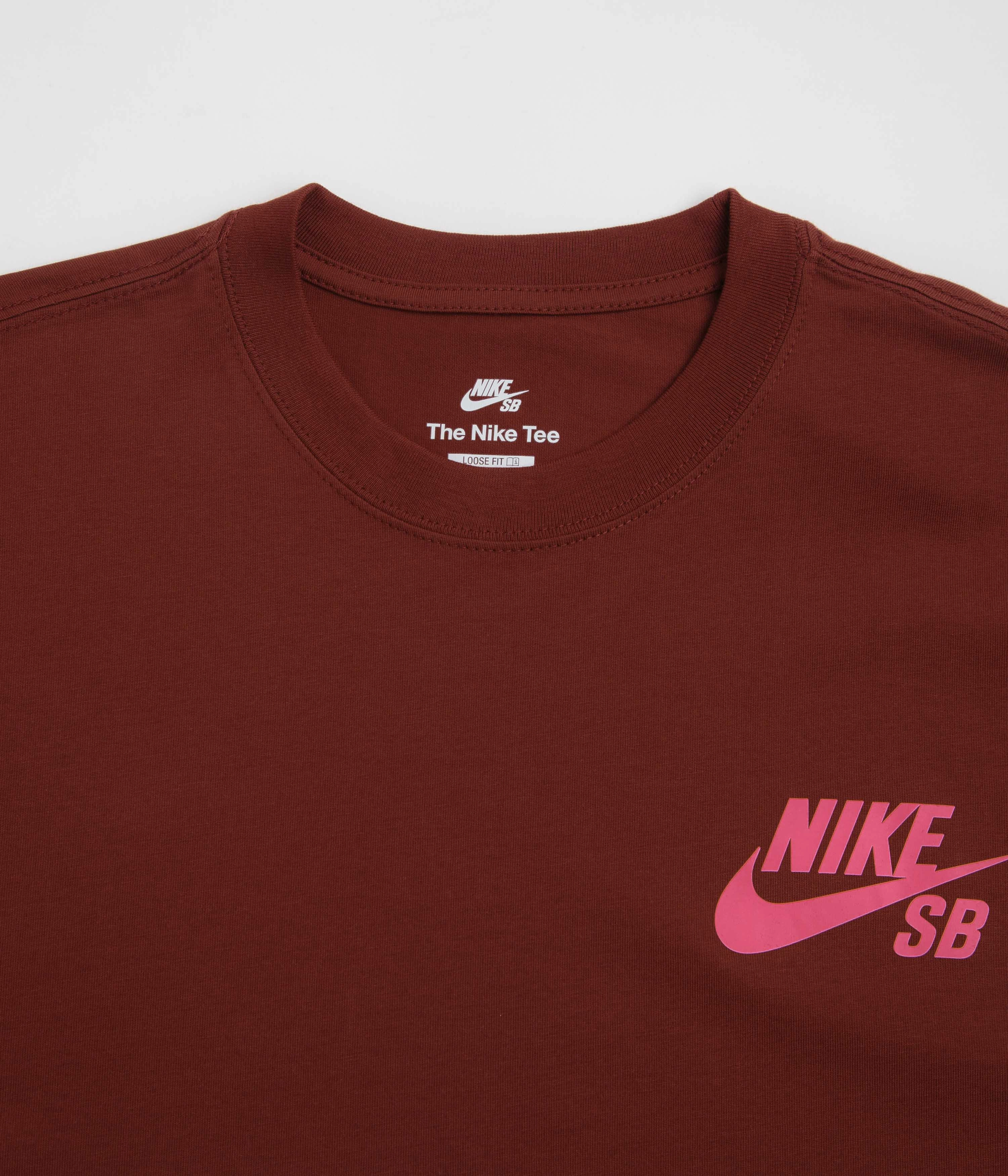 Sleek Style Formal Style Nike SB Logo T-Shirt - Dark Team Red