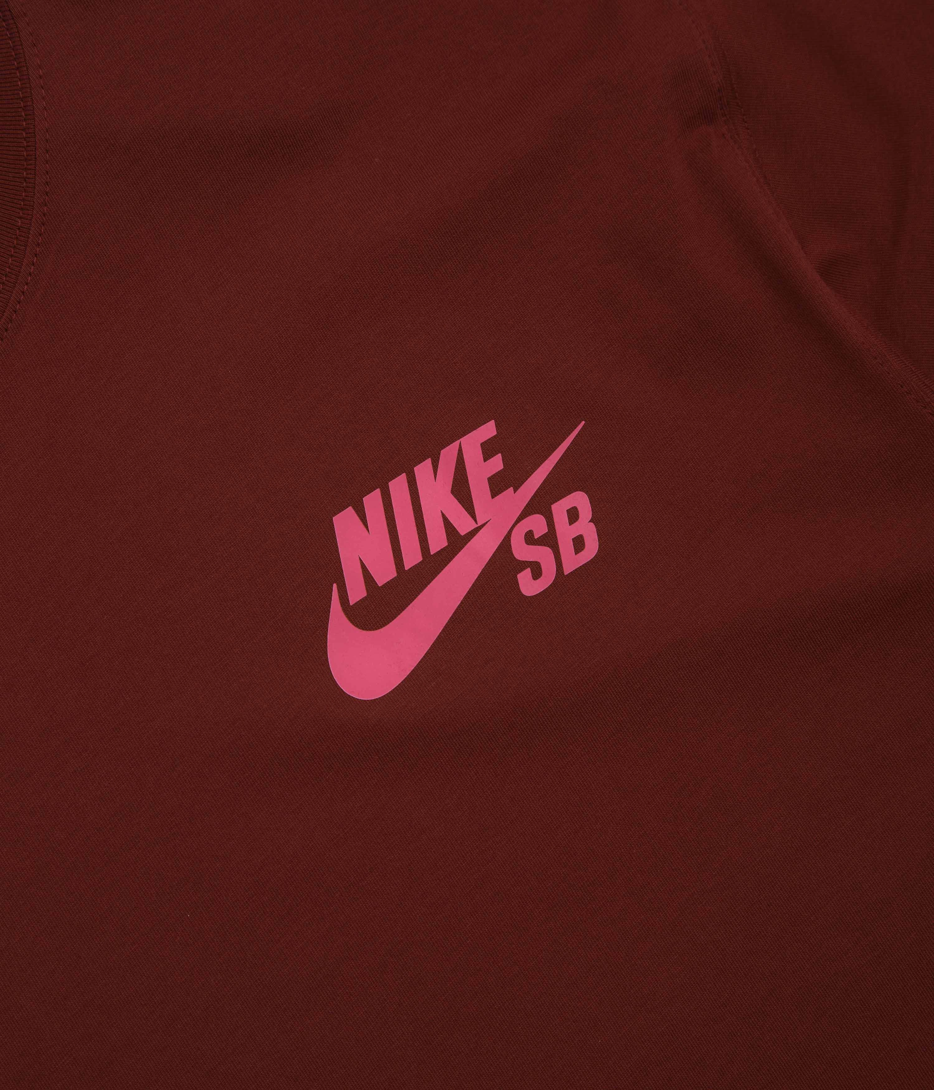 Nike SB Logo T-Shirt - Dark Team Red Soft touch finish