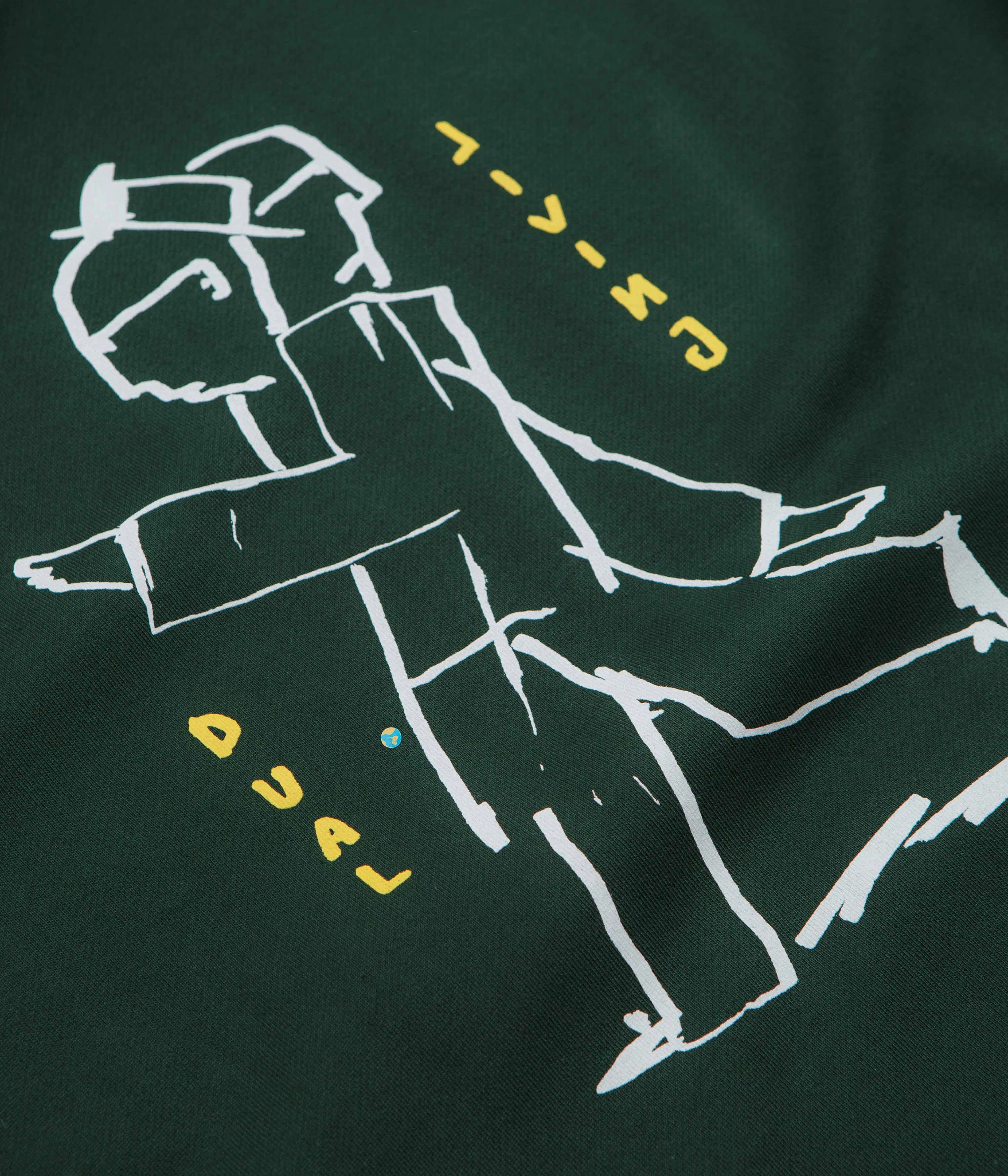 Polar Dual Living Dave Hoodie - Dark Green Practical