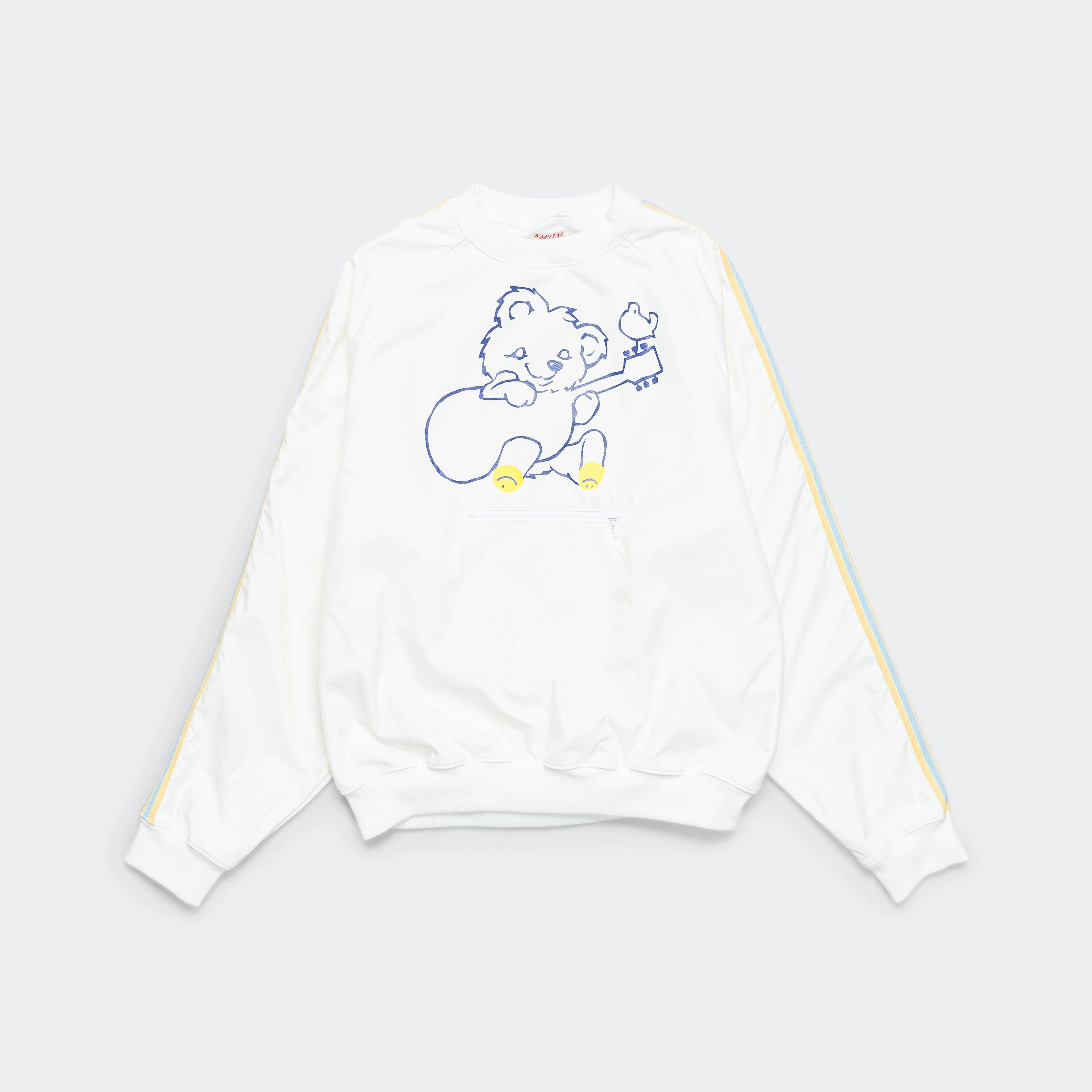 Festival Fashion Comfy Streetwear 30/-SWTKnit COOKIE Pocket GOLF SWT(LittleBear&Harmony) - White