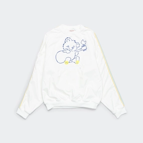 Festival Fashion Comfy Streetwear 30/-SWTKnit COOKIE Pocket GOLF SWT(LittleBear&Harmony) - White