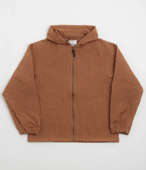 Non Irritating Seams Gramicci Northside Plaid Jacket - Brick