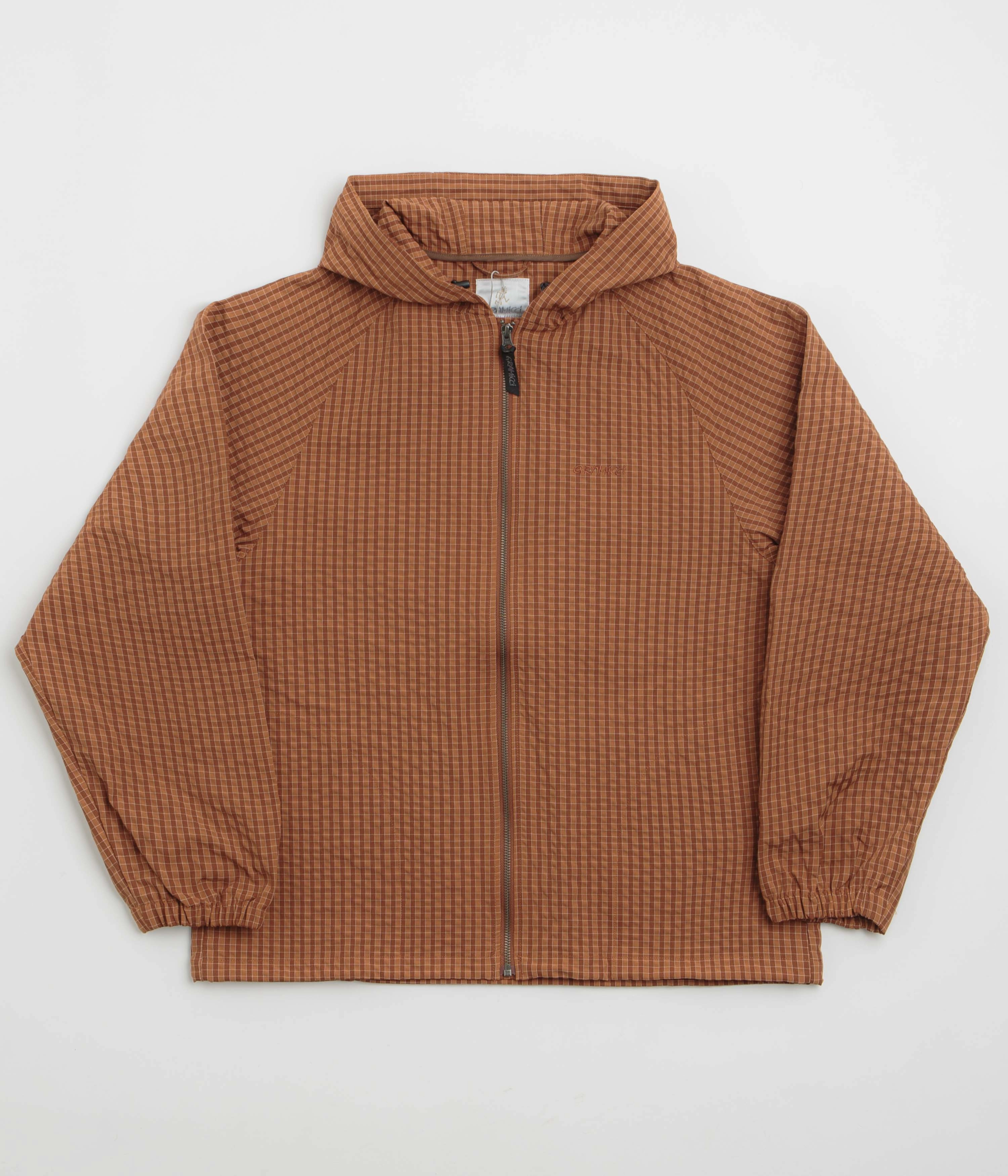 Non Irritating Seams Gramicci Northside Plaid Jacket - Brick