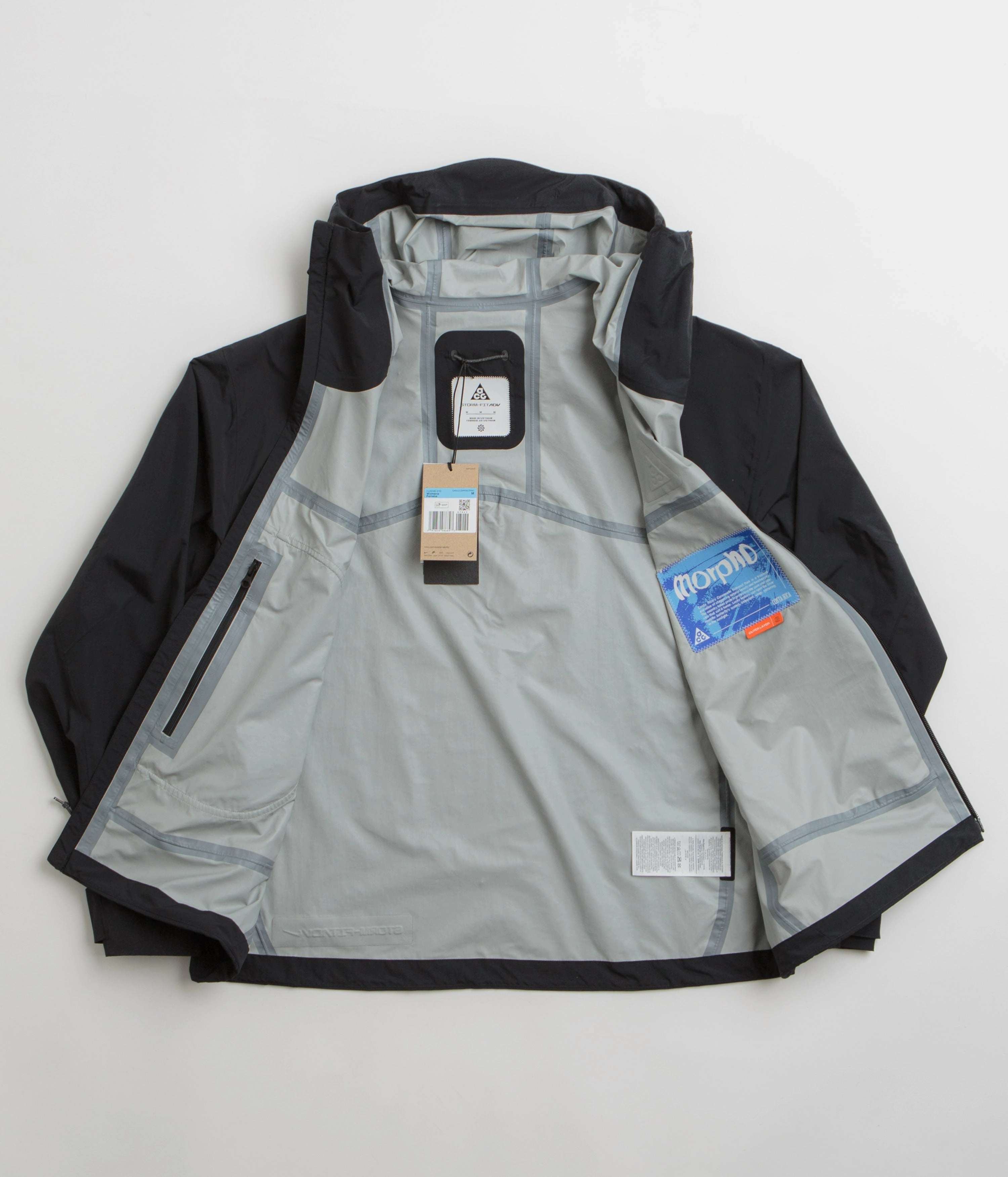 Rain Adventure Nike ACG Womens Morpho Rain Jacket - Black / Summit White