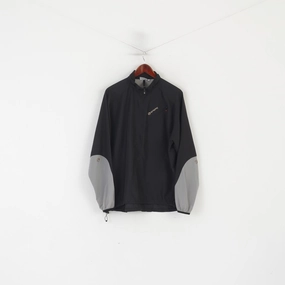 Insulated Core Sprayway Men XL Pullover Jacket Black Nylon Lightweight Running Sport Top