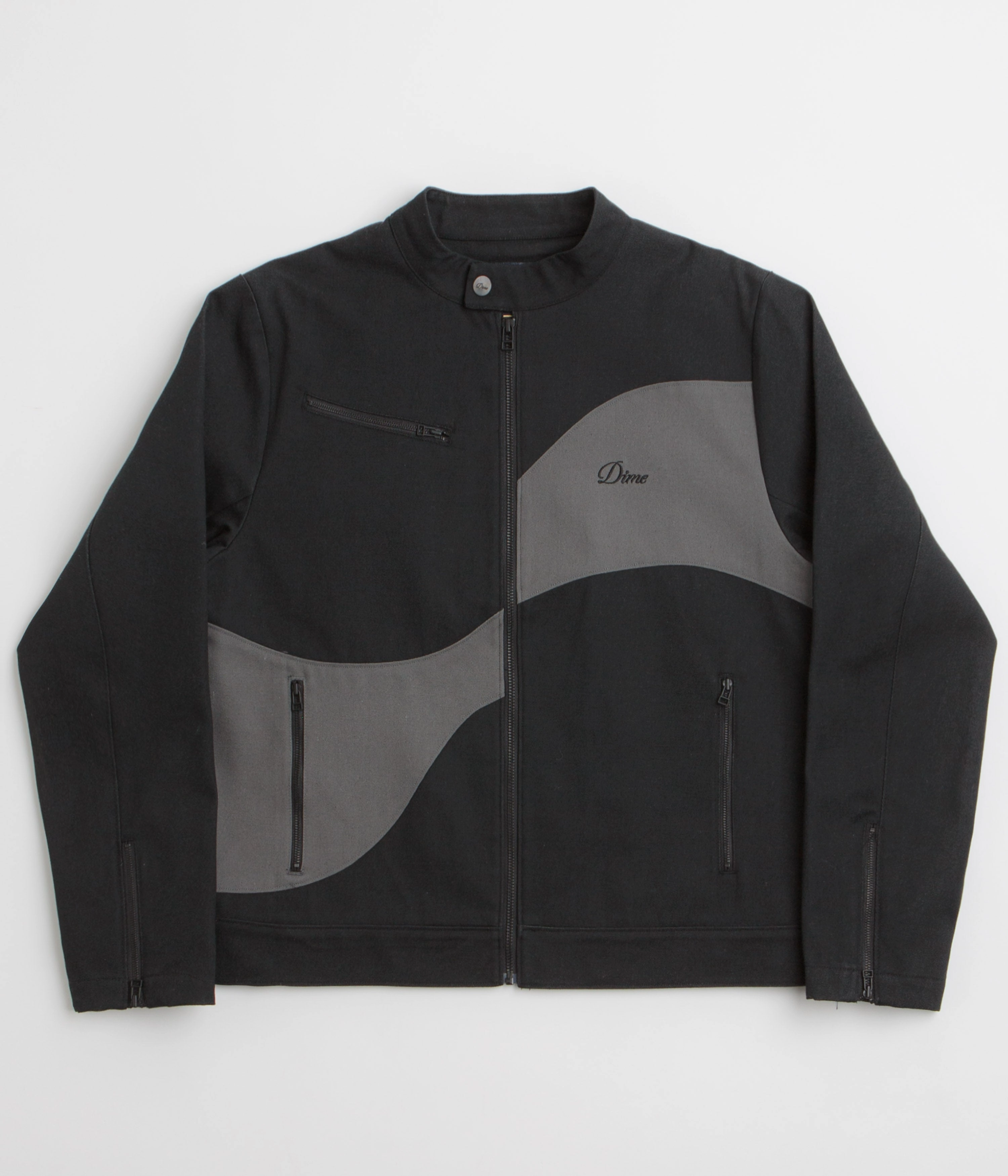 Dime Moto Jacket - Black Overcome Cozy Interior