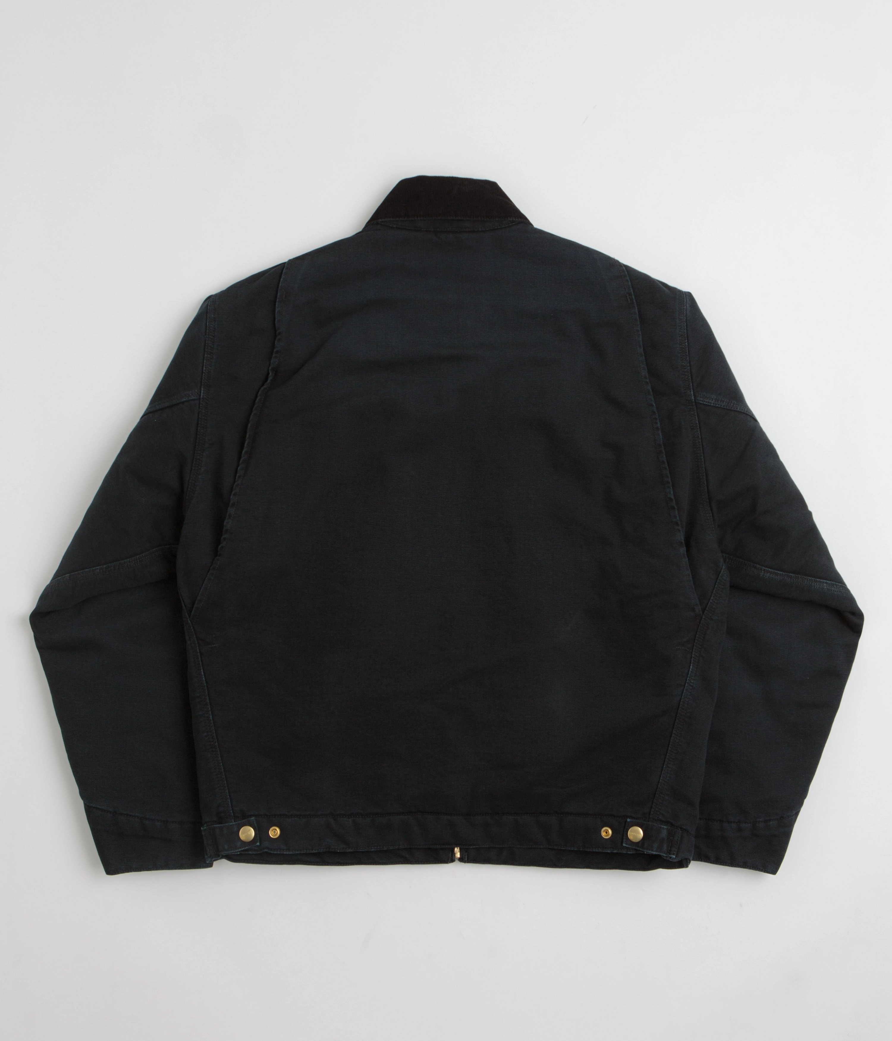 Carhartt OG Detroit Jacket - Black / Black Stone Canvas Announce Quick Pack