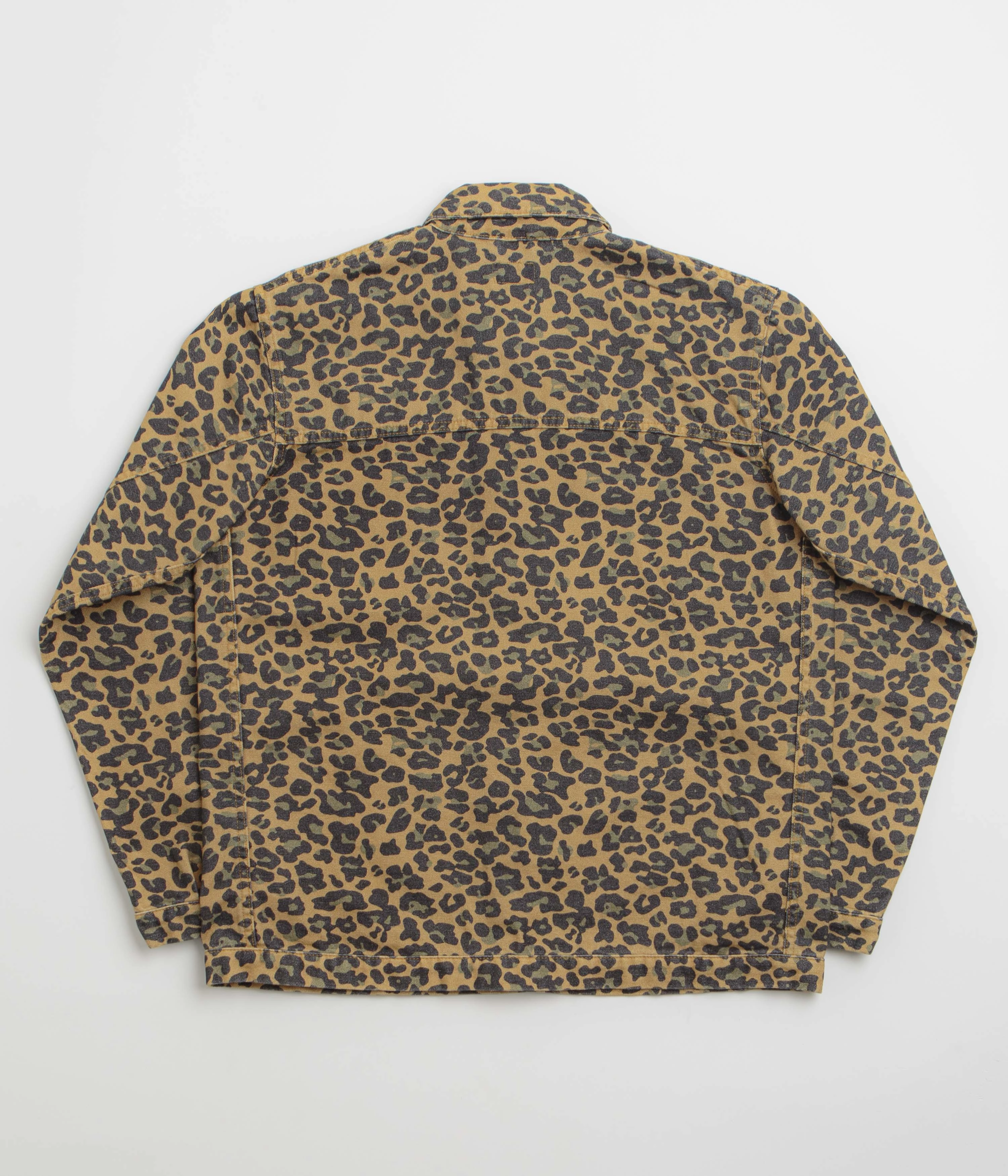 DualZipper Stan Ray Coverall Jacket - Washed Leopard Camo Duck