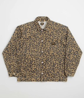 Trail Comfort Stan Ray Coverall Jacket - Washed Leopard Camo Duck