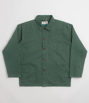 Uskees 3001 Buttoned Overshirt - Green Urban Detail
