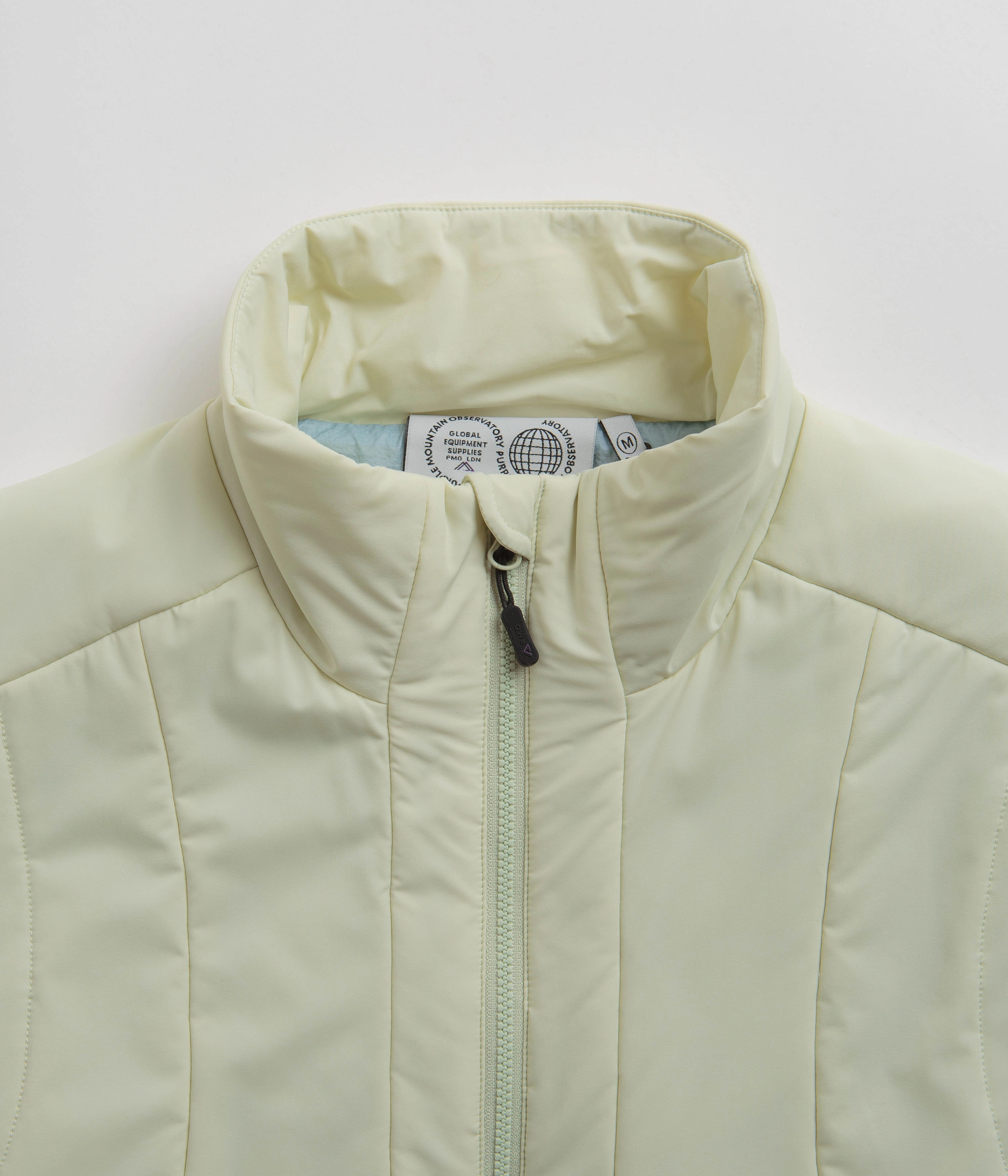 Purple Mountain Observatory Water Repel Kyoto Quilted Vest - Bone Convertible Collar Style Dresser