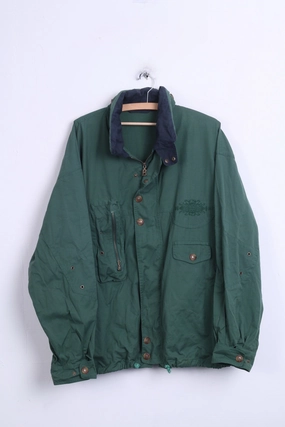Trendy Jacket Design Exclusive Vintage Mens XL Jacket Hood Green Parka