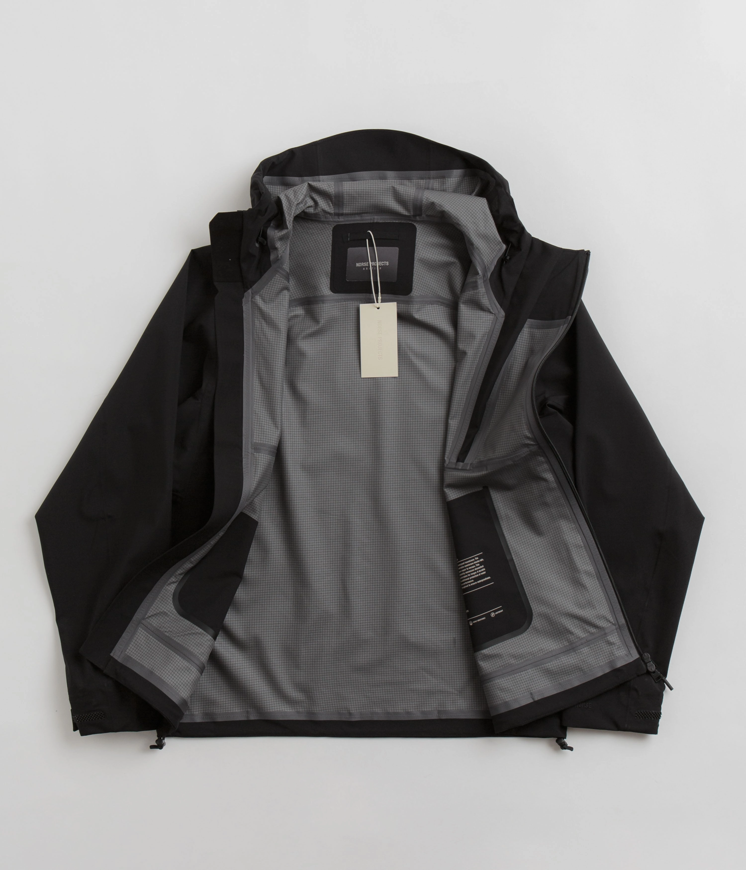 Outdoor Fit Norse Projects 3L Waterproof Shell Jacket - Black