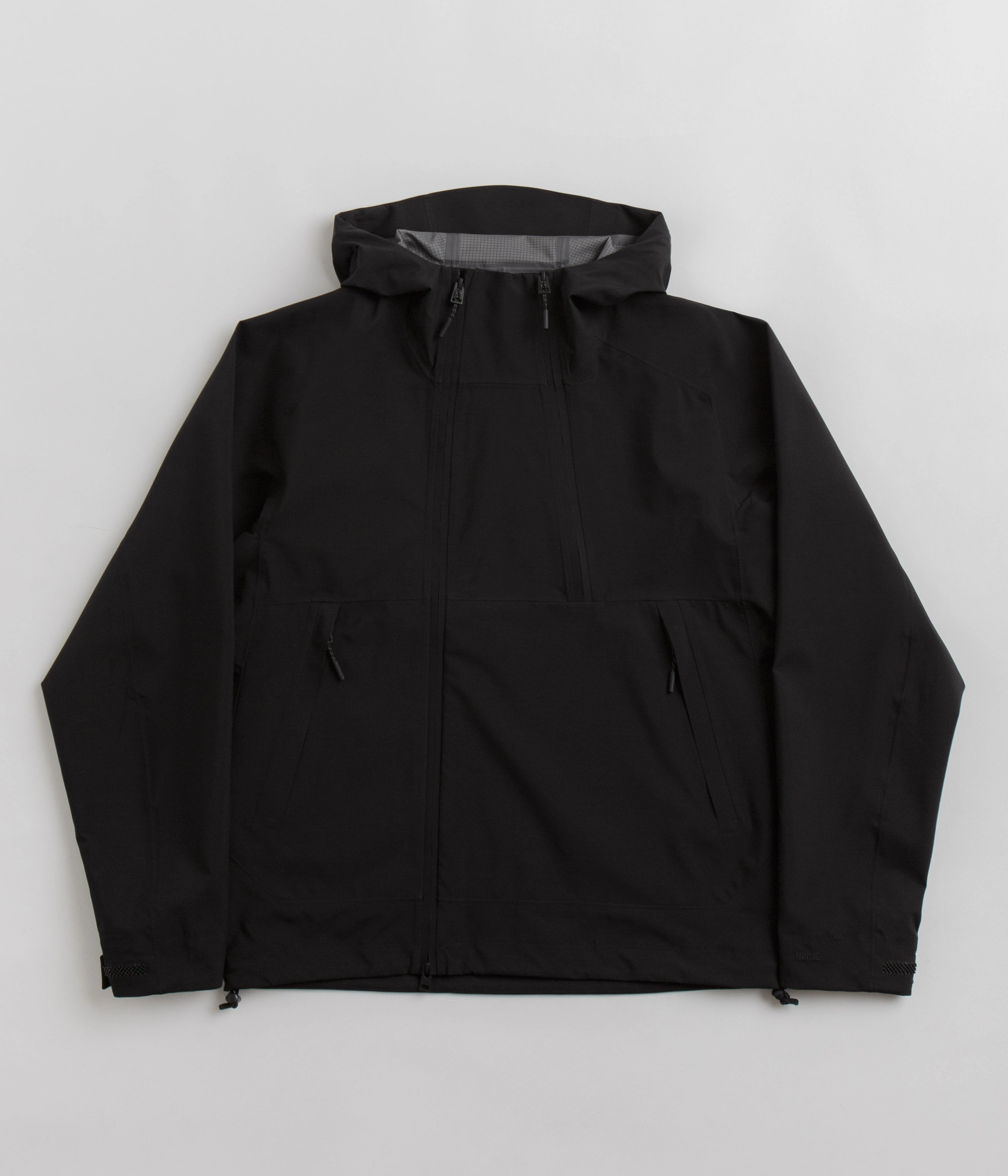 Norse Projects 3L Waterproof Shell Jacket - Black Win Abrasion Resistant Panels