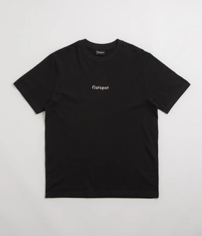 Classic Layering Recycled Material flatspot Lowercase Logo T-Shirt - Black